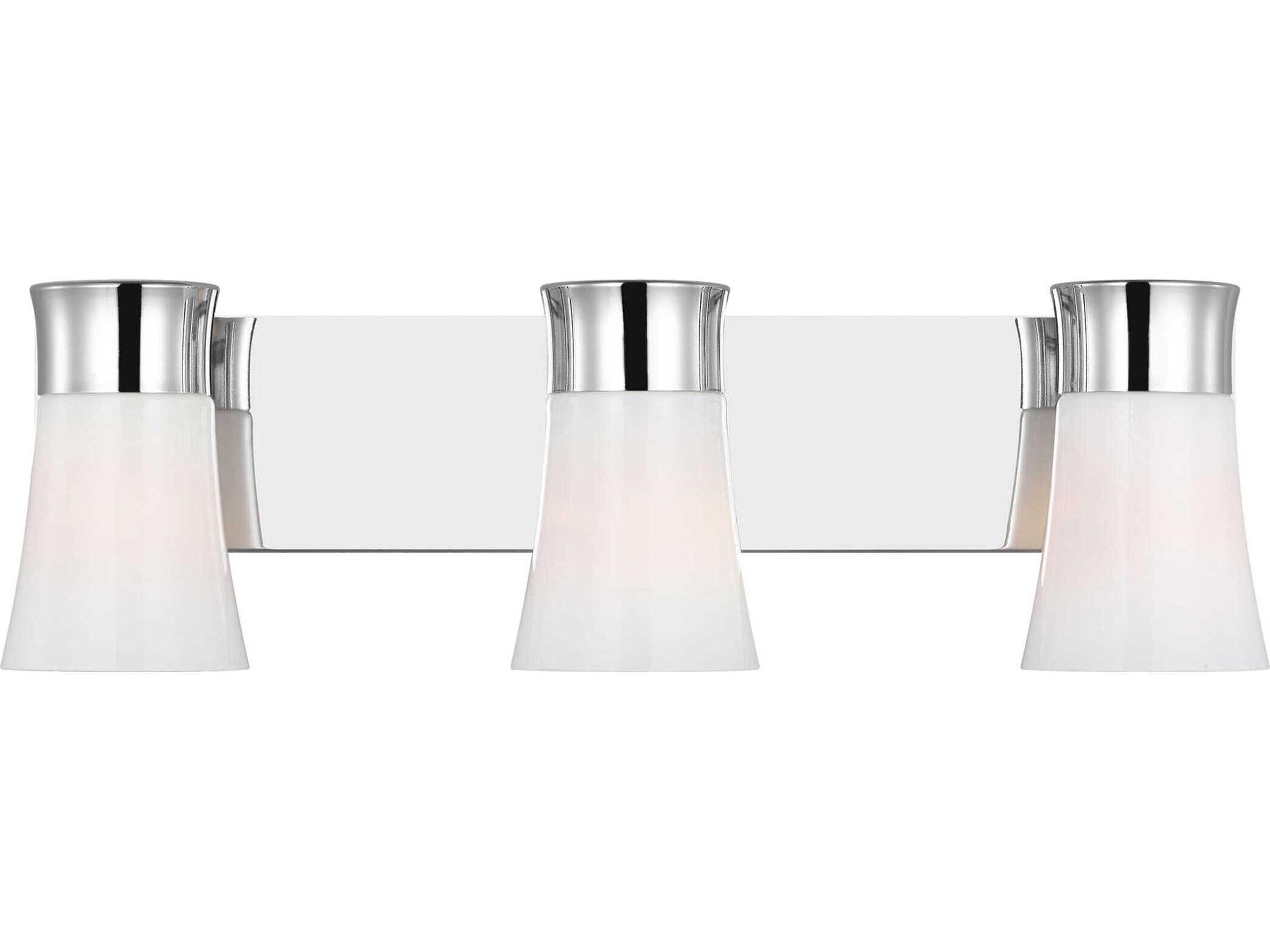 Visual Comfort Studio Roy 3-Light Chrome Vanity Light