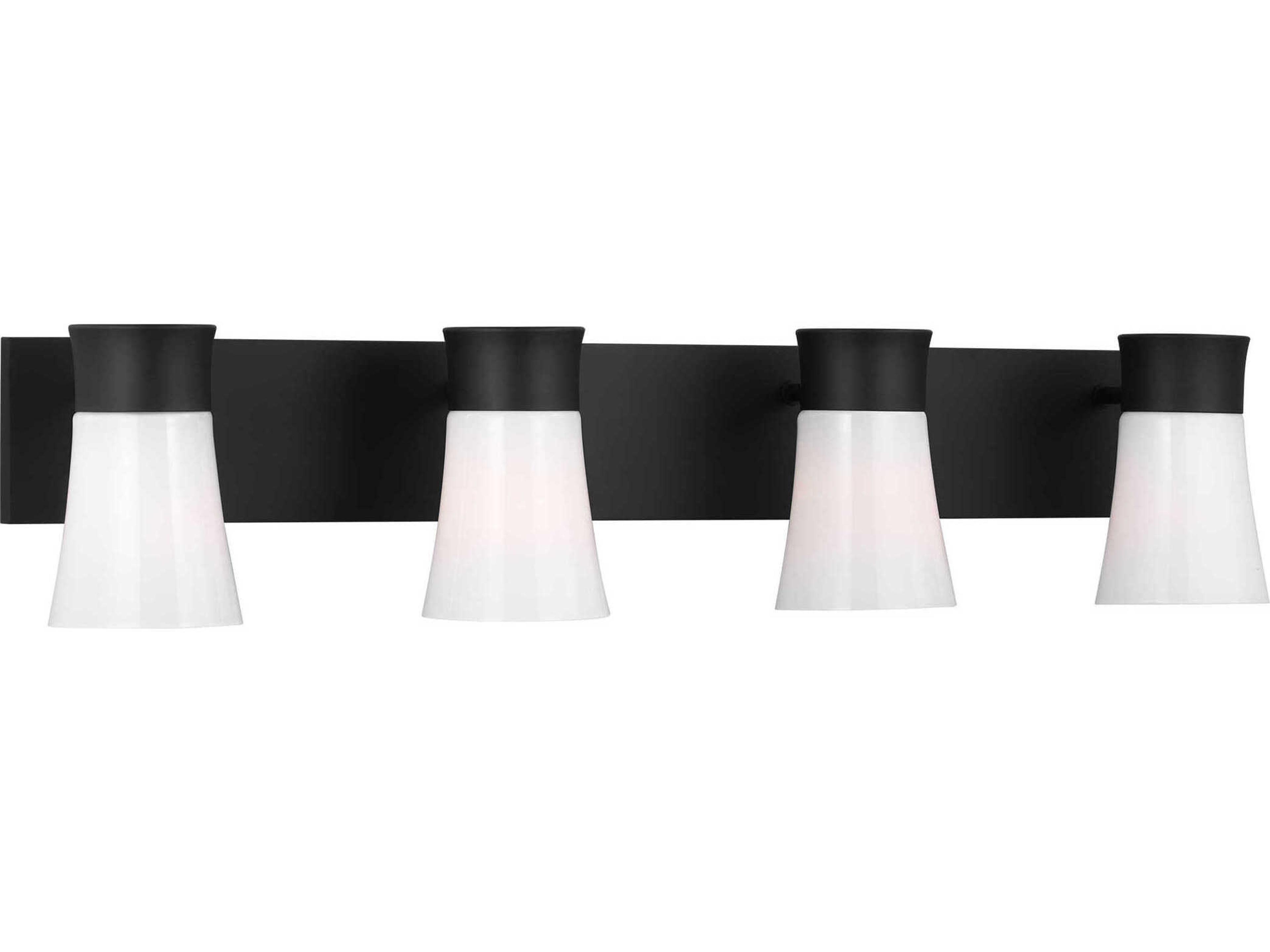 Visual Comfort Studio Roy 4-Light Midnight Black Vanity Light