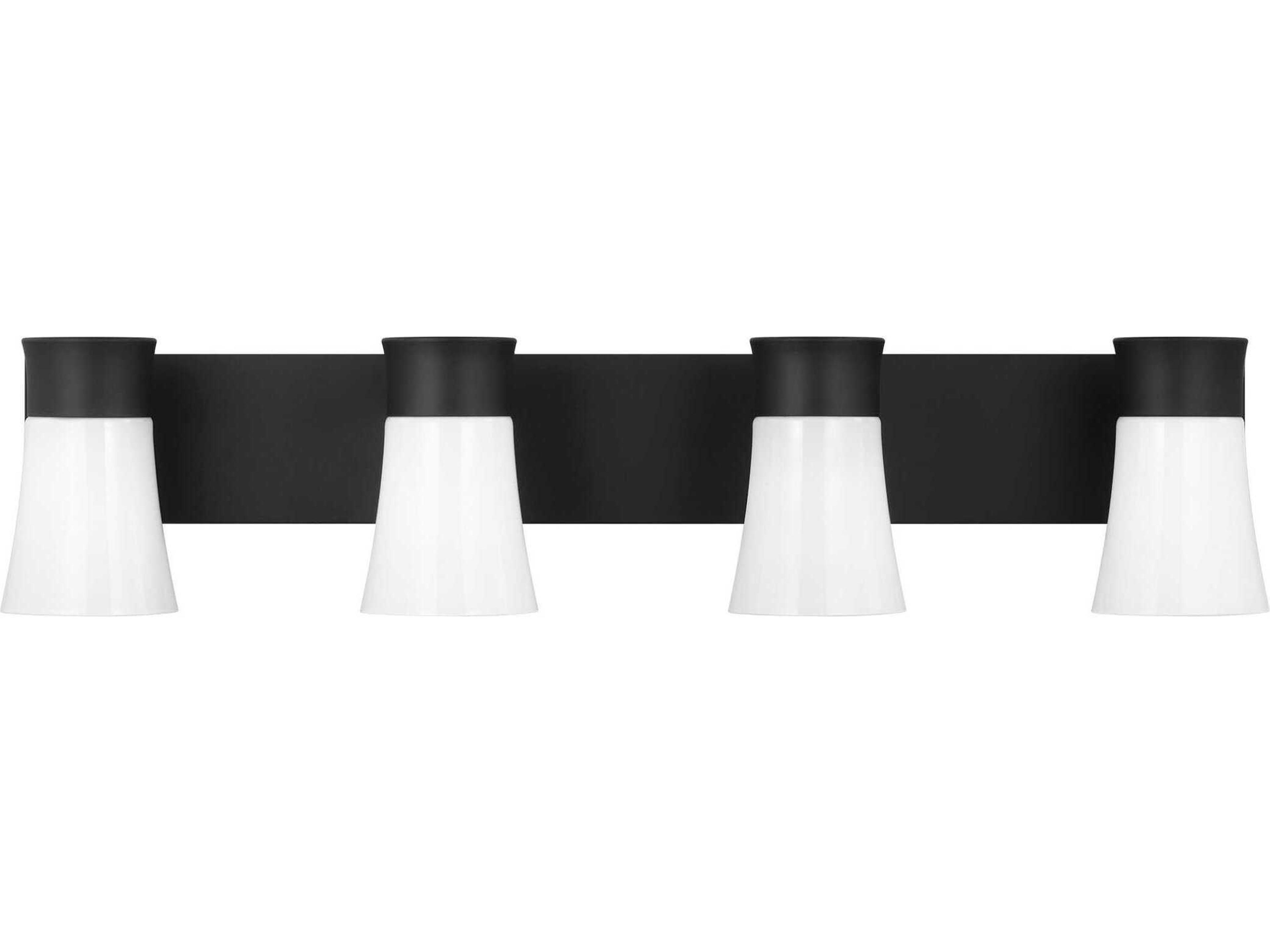 Visual Comfort Studio Roy 4-Light Midnight Black Vanity Light