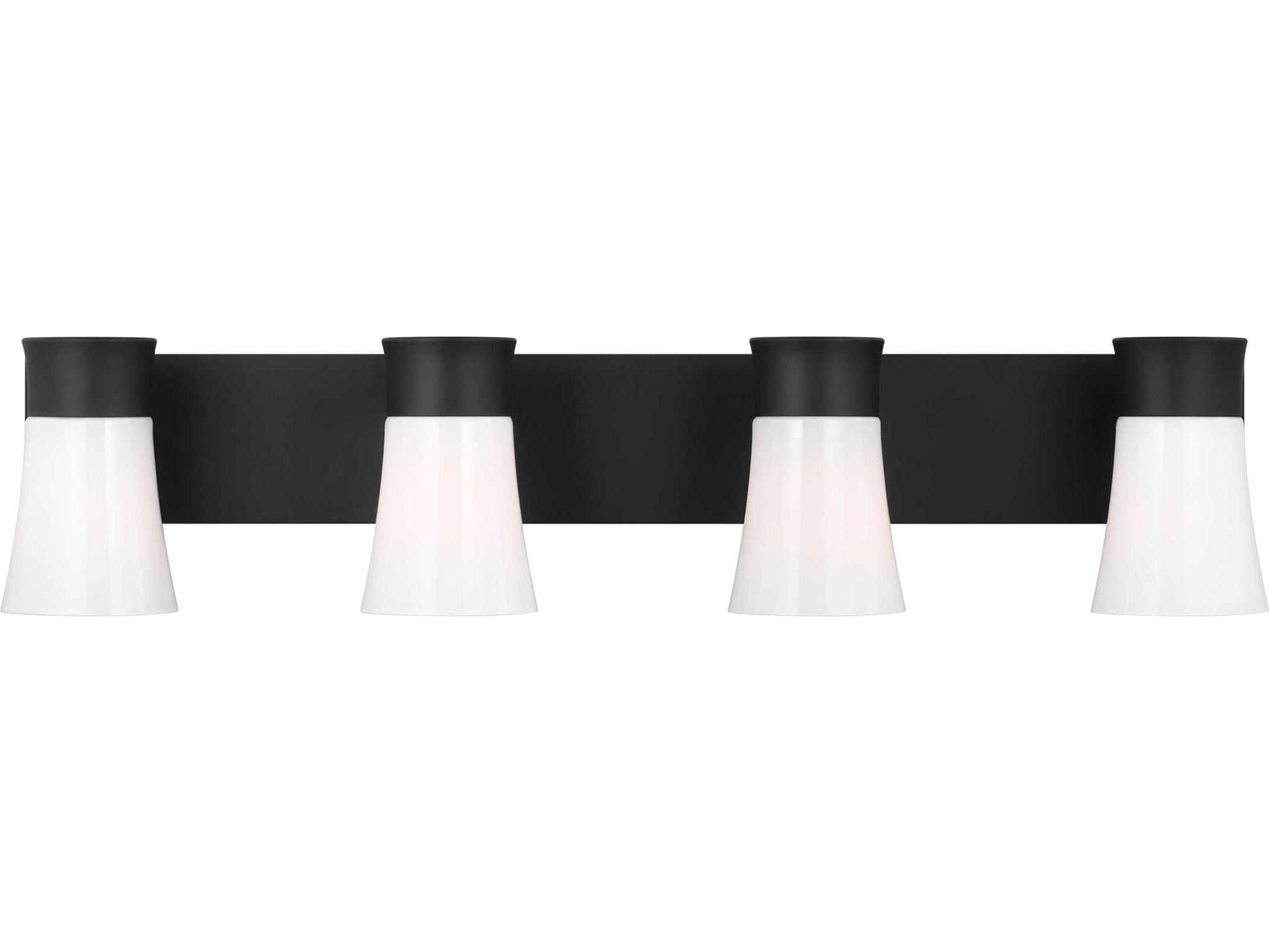 Visual Comfort Studio Roy 4-Light Midnight Black Vanity Light