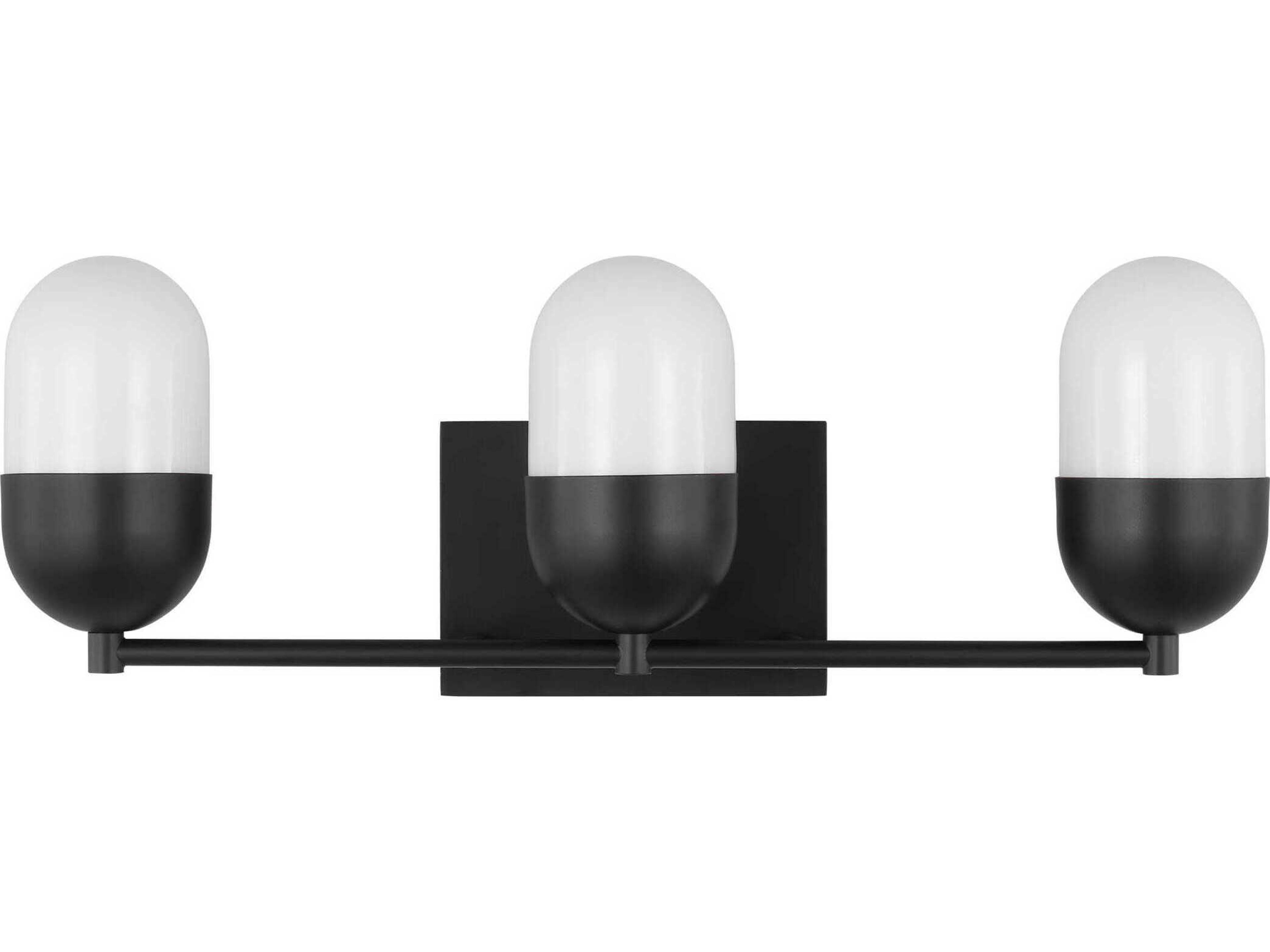 Visual Comfort Studio Foster 3-Light Midnight Black Vanity Light