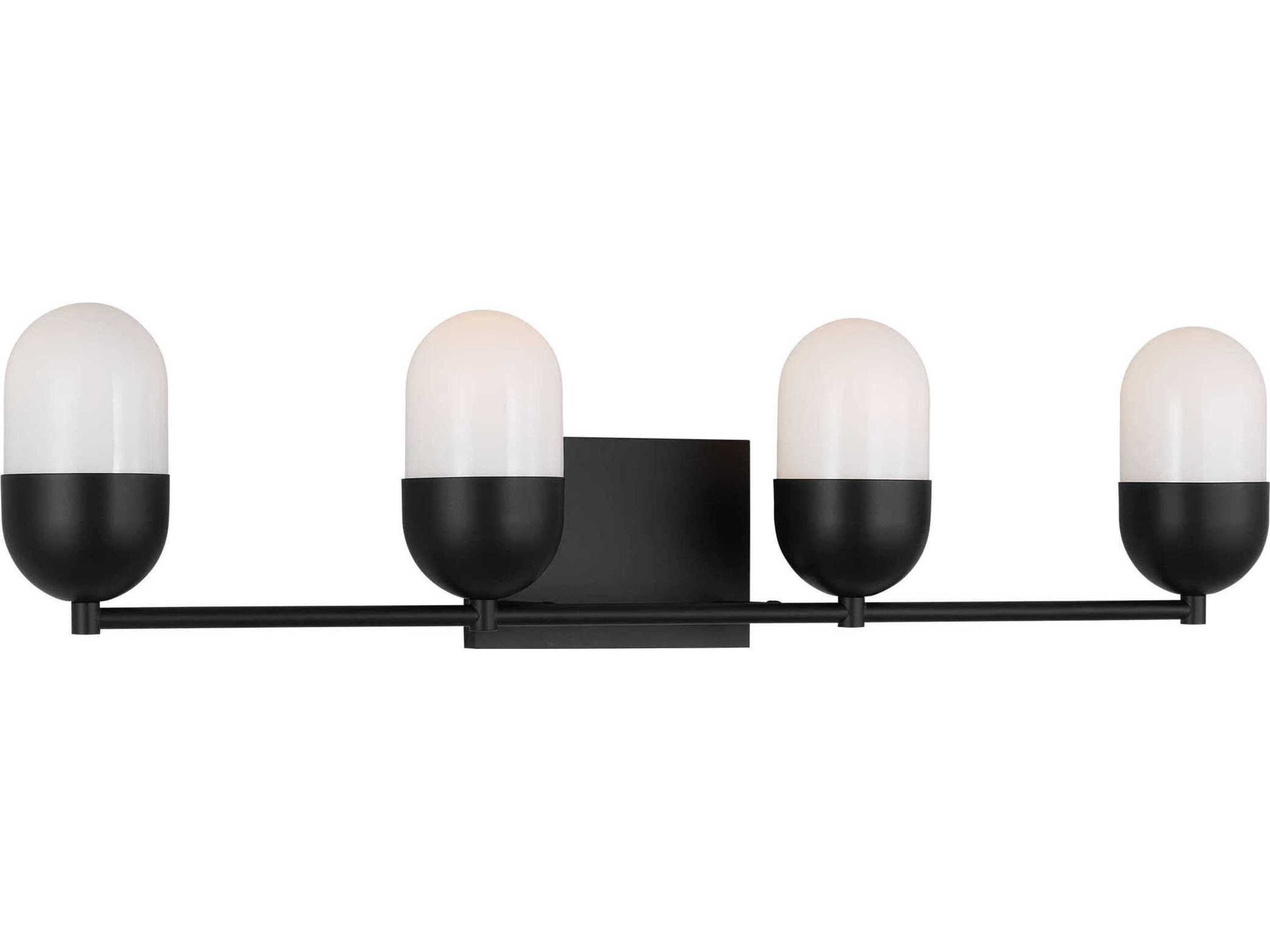 Bathroom Vanity Light Foster 4 Light Midnight Black