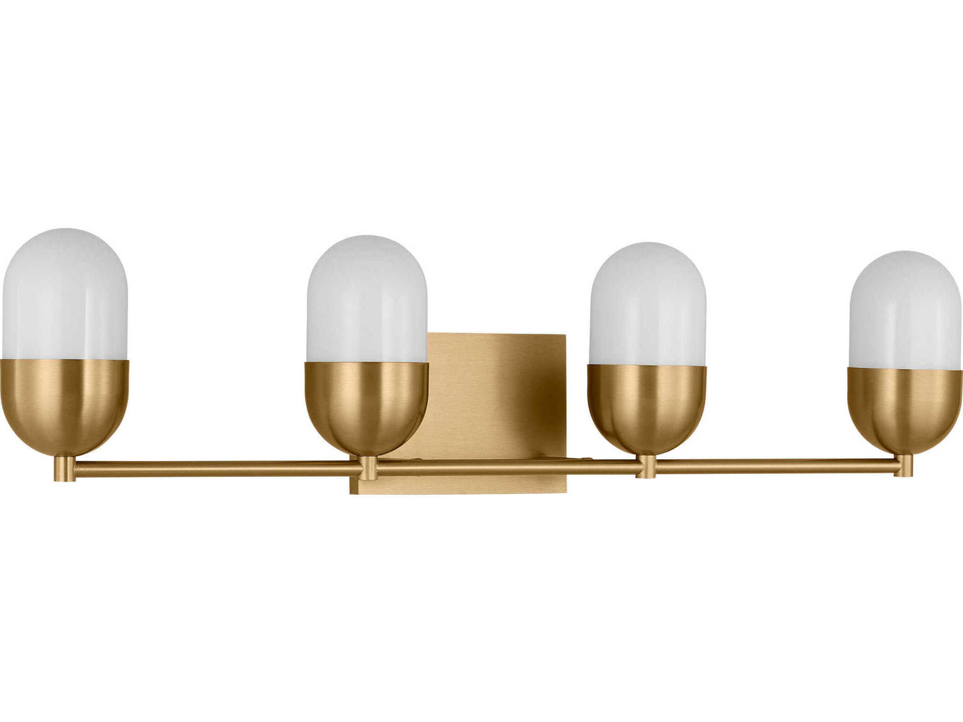 Visual Comfort Studio Foster 4-Light Satin Brass Vanity Light