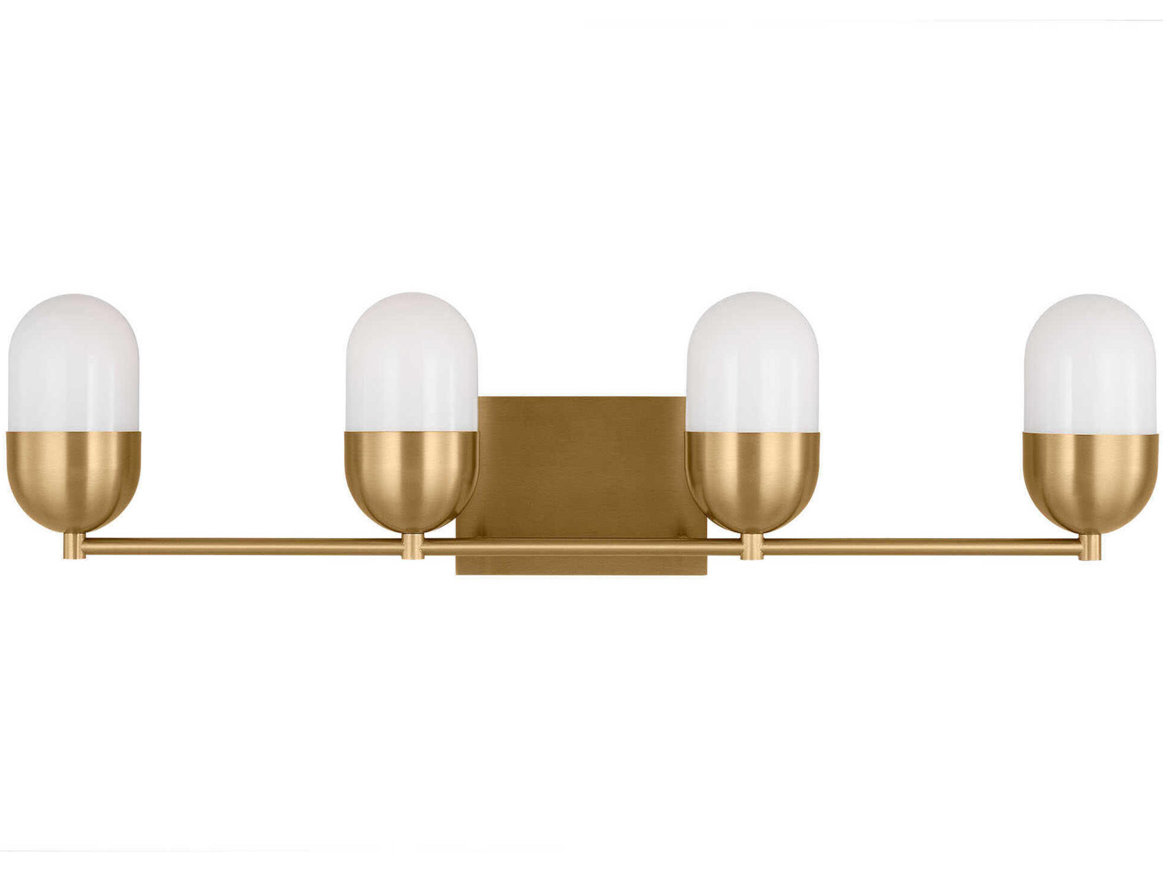 Visual Comfort Studio Foster 4-Light Satin Brass Vanity Light