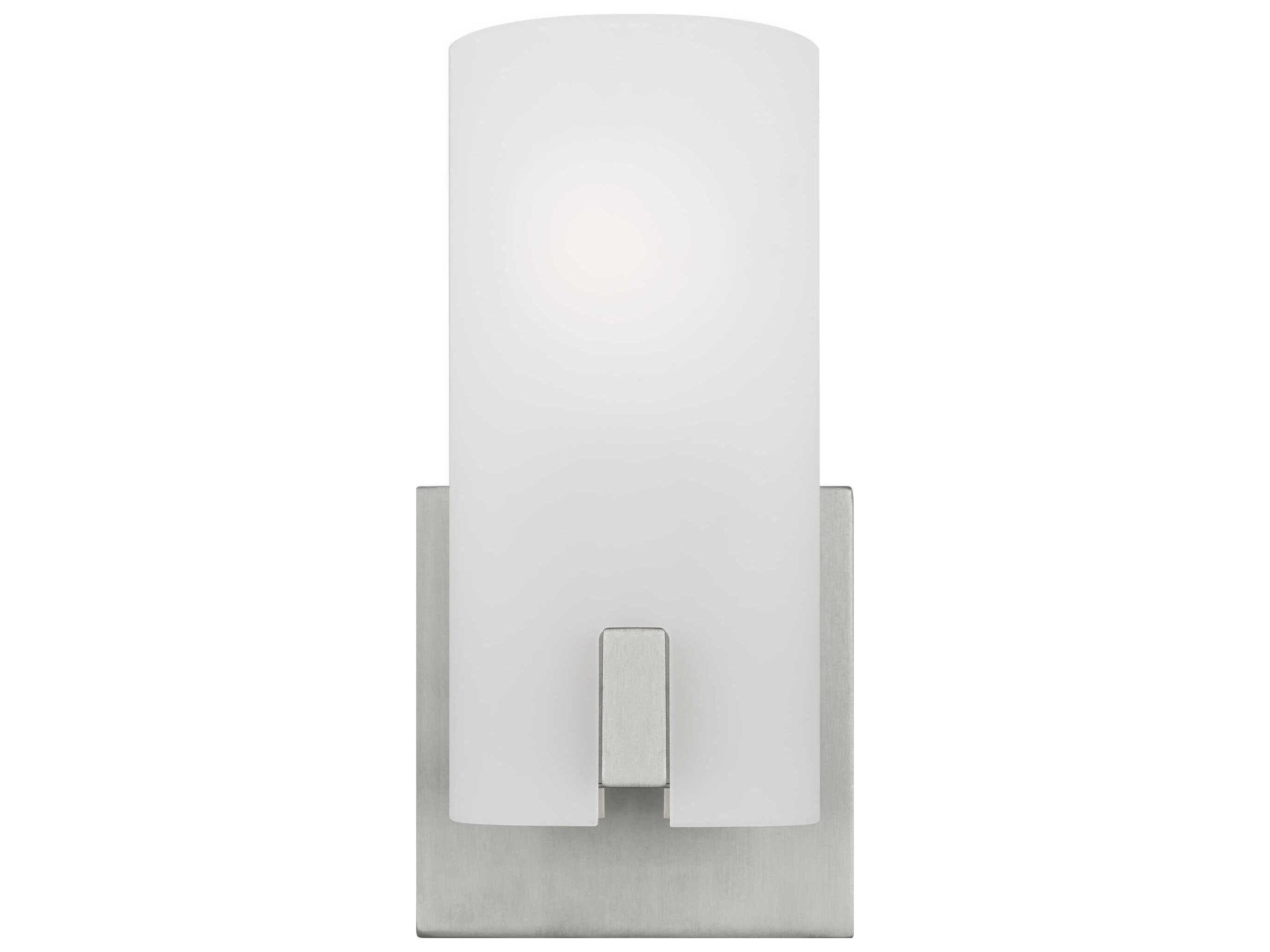 Visual Comfort Studio Rhode 1-Light Brushed Steel Wall Sconce