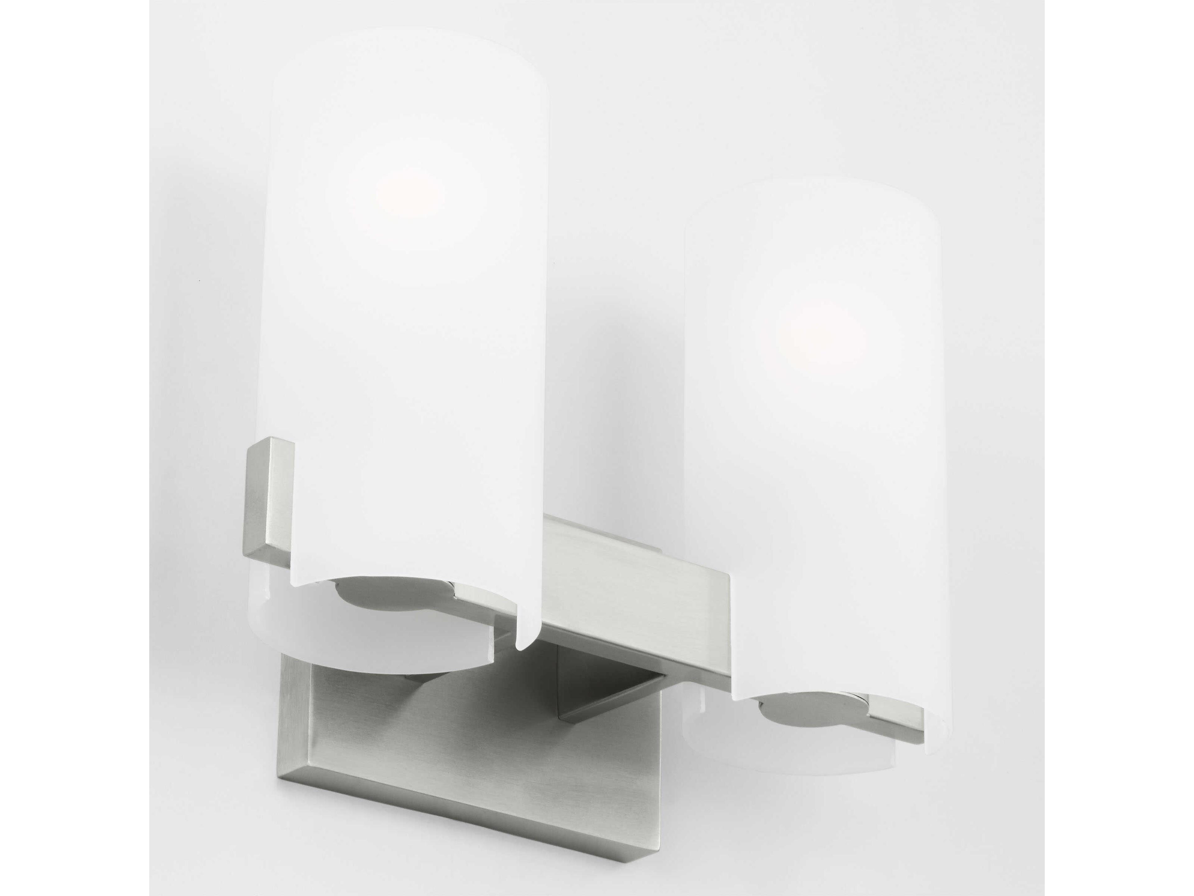 Visual Comfort Studio Rhode 2-Light Brushed Steel Vanity Light