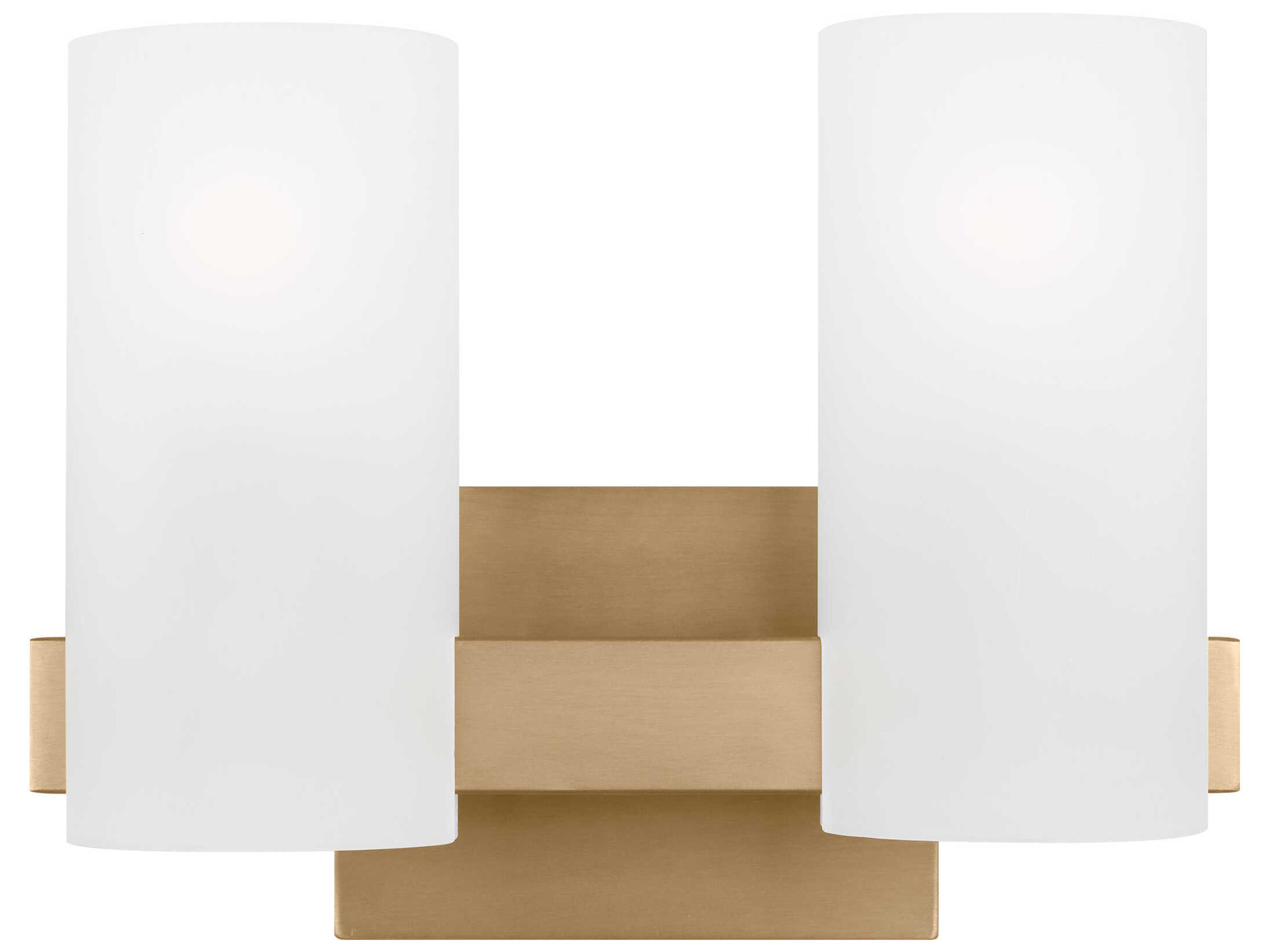 Visual Comfort Studio Rhode 2-Light Satin Brass Vanity Light