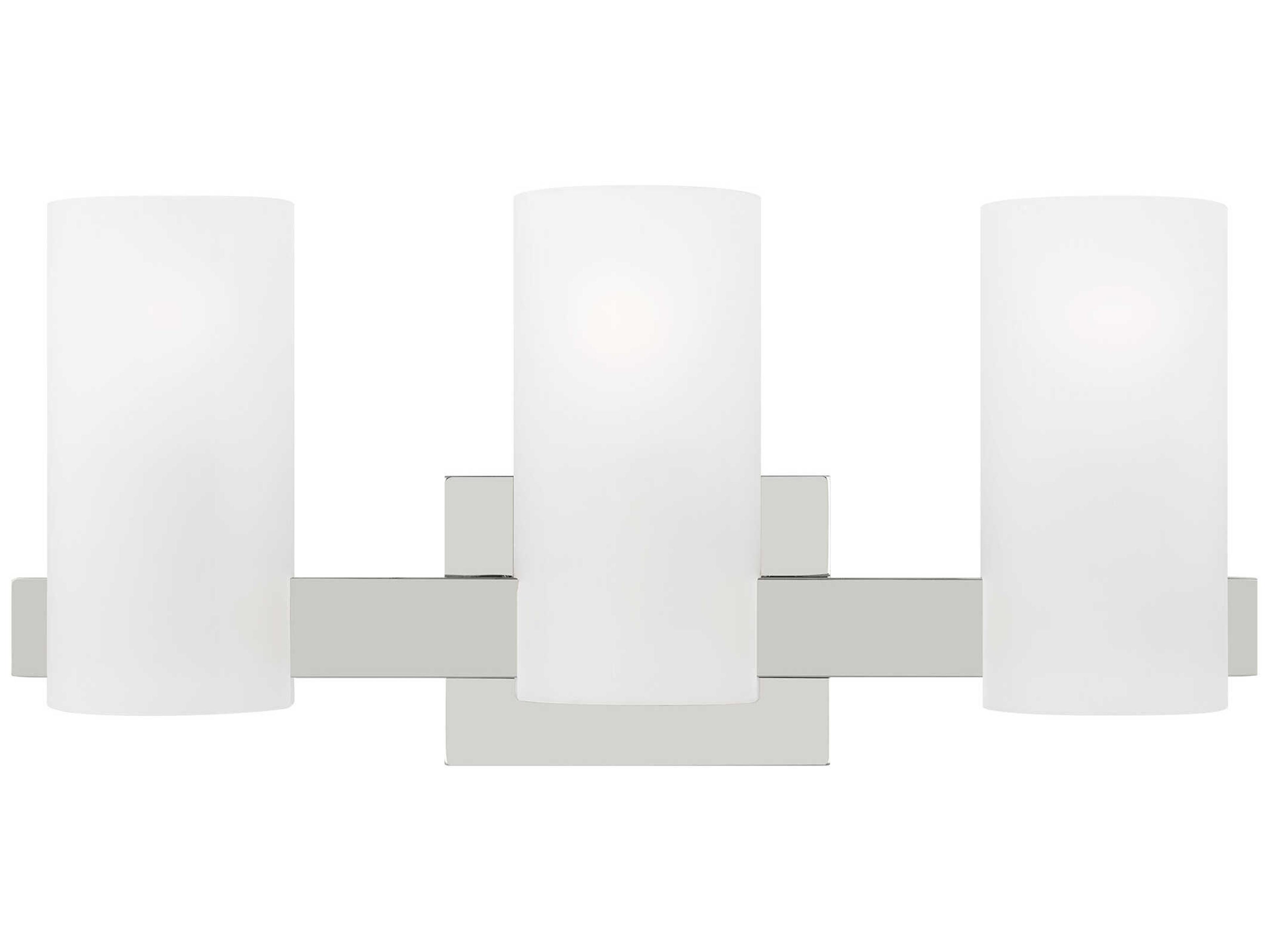 Visual Comfort Studio Rhode 3-Light Chrome Vanity Light