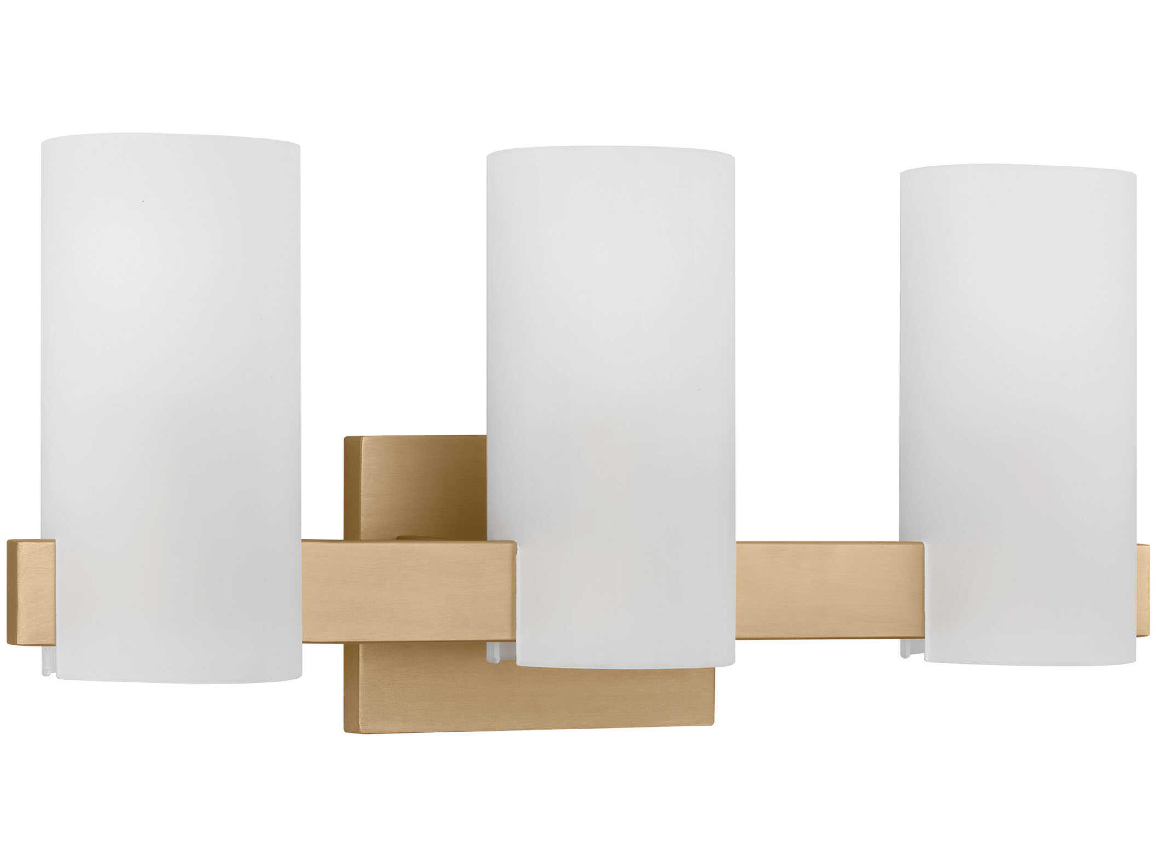 Rhode Satin Brass Etched Glass 3 Light Vanity Sconce