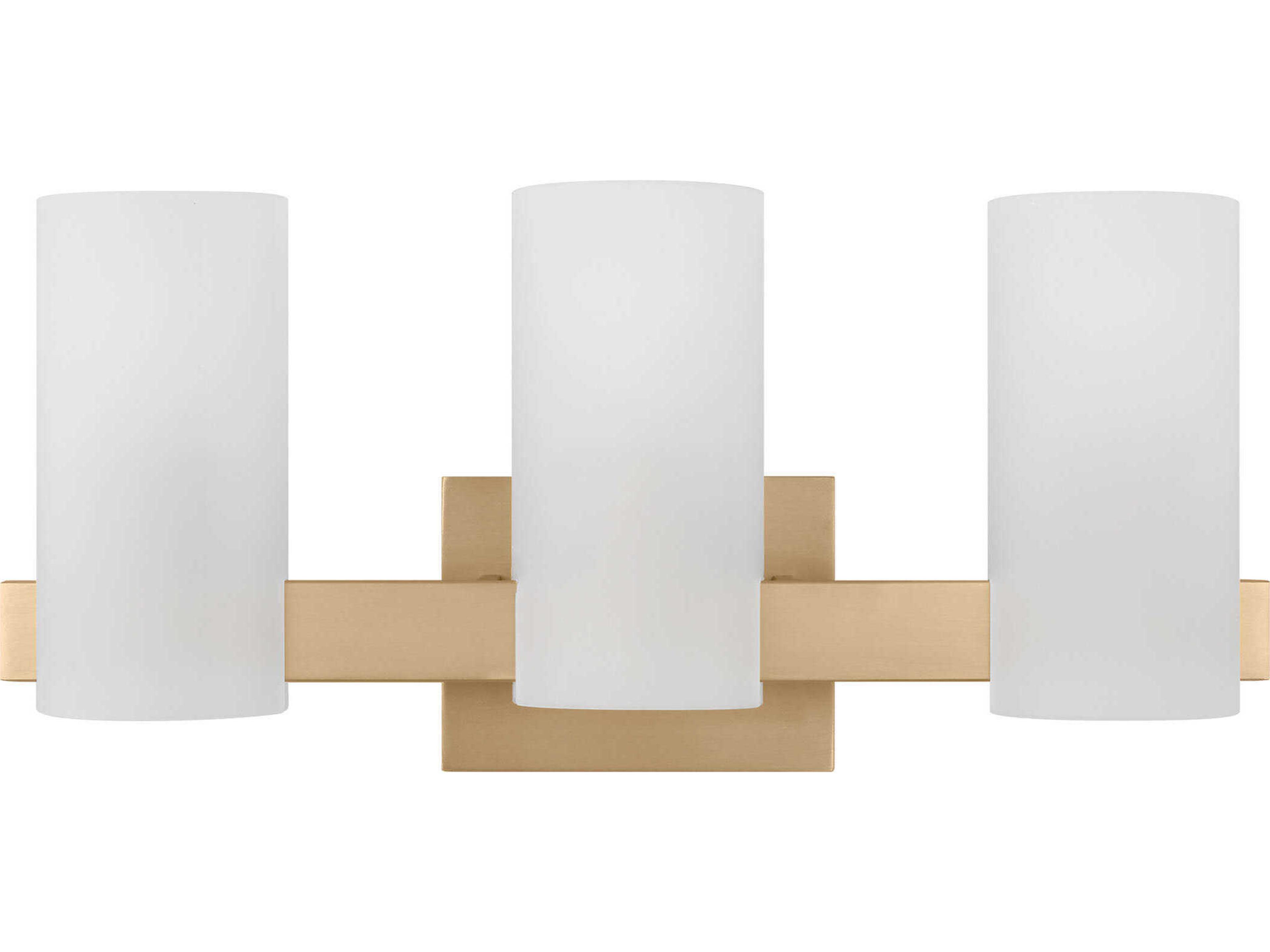 Visual Comfort Studio Rhode 3-Light Satin Brass Vanity Light