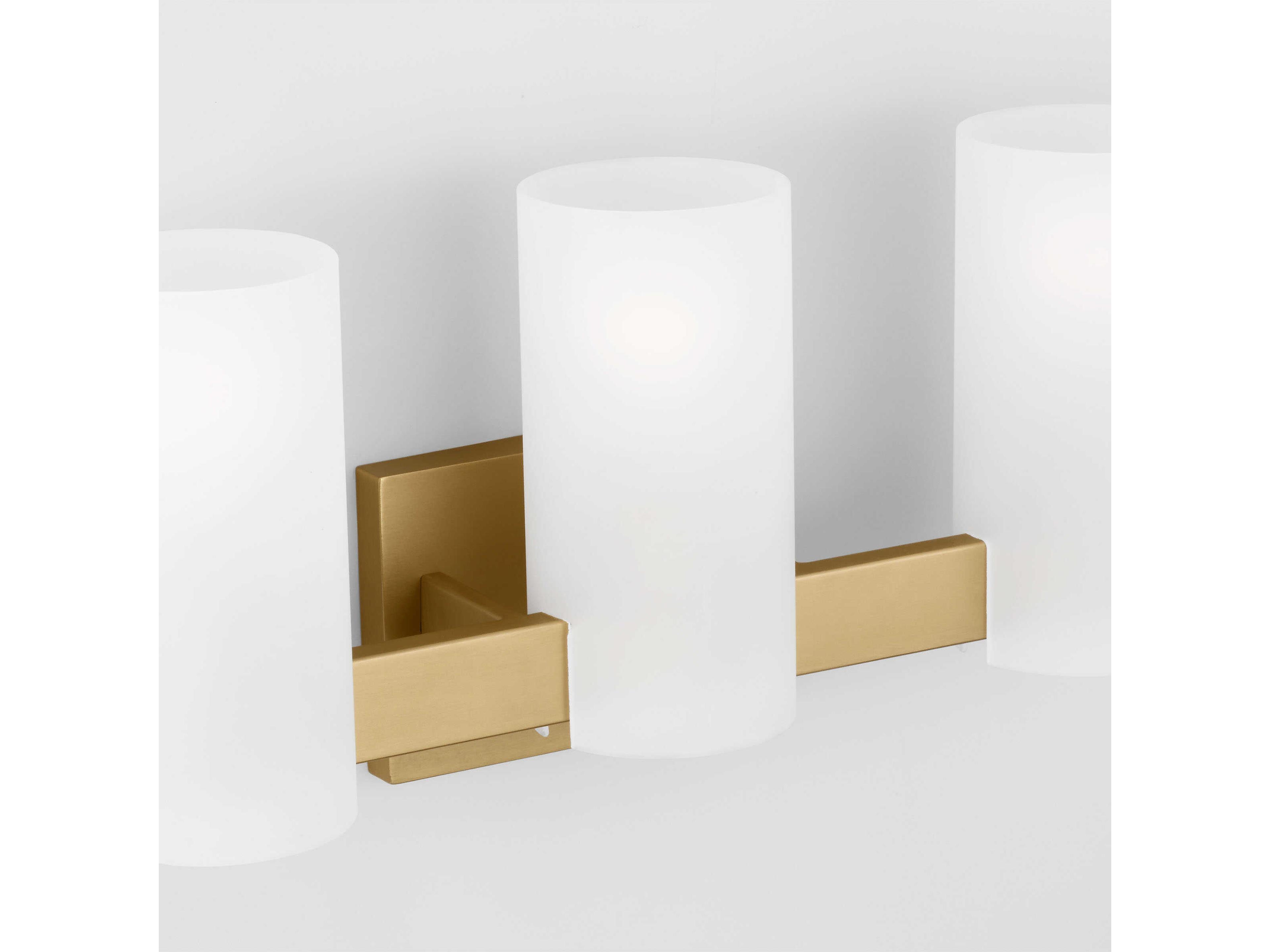Visual Comfort Studio Rhode 3-Light Satin Brass Vanity Light