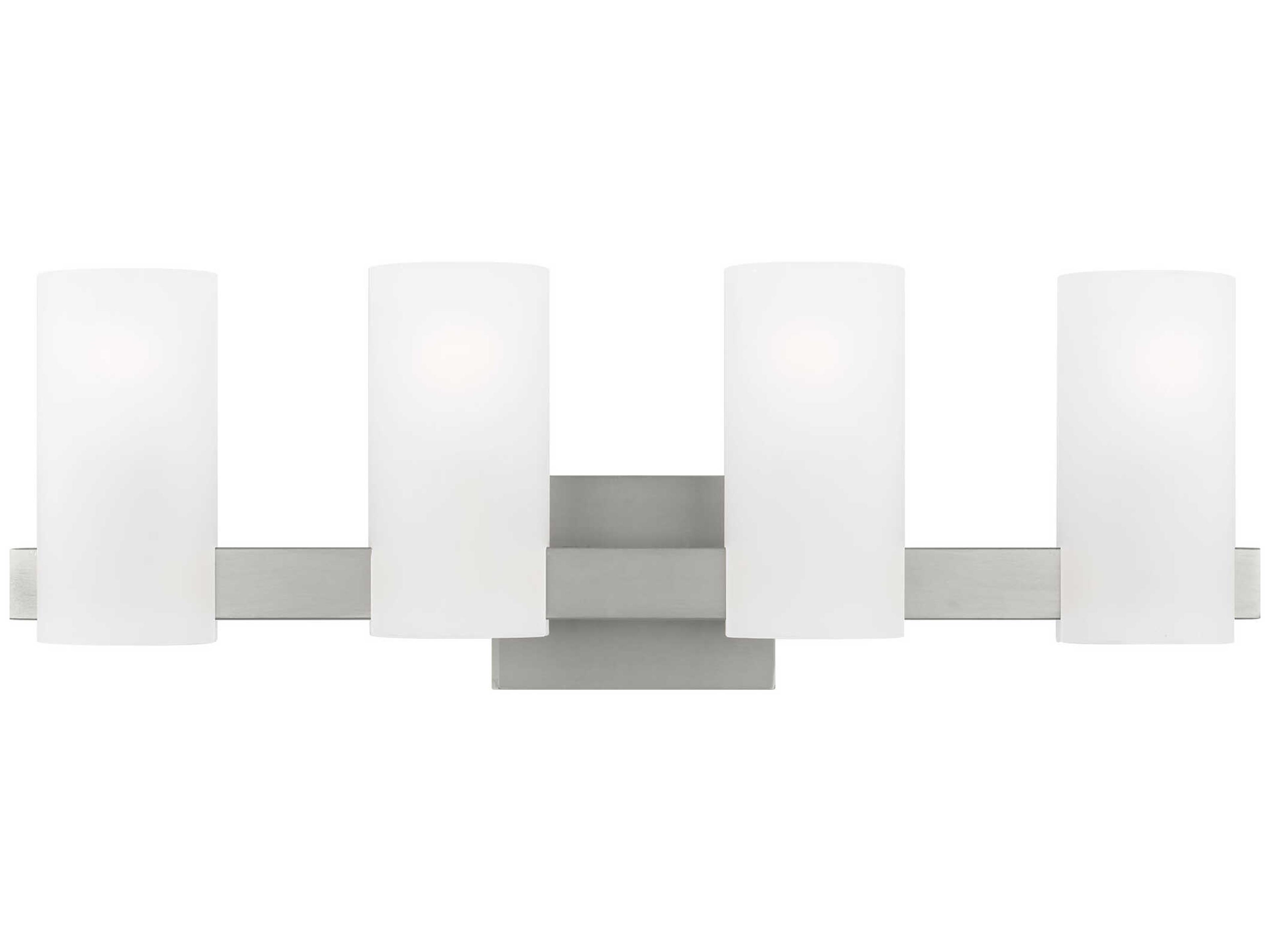 Visual Comfort Studio Rhode 4-Light Brushed Steel Vanity Light