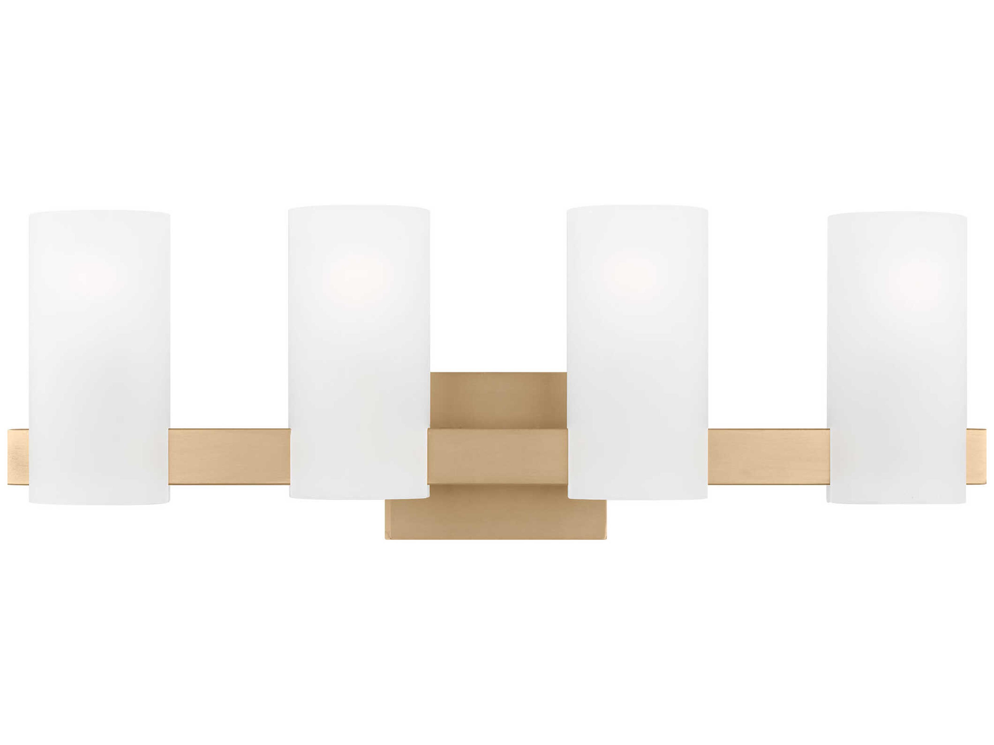 Visual Comfort Studio Rhode 4-Light Satin Brass Vanity Light