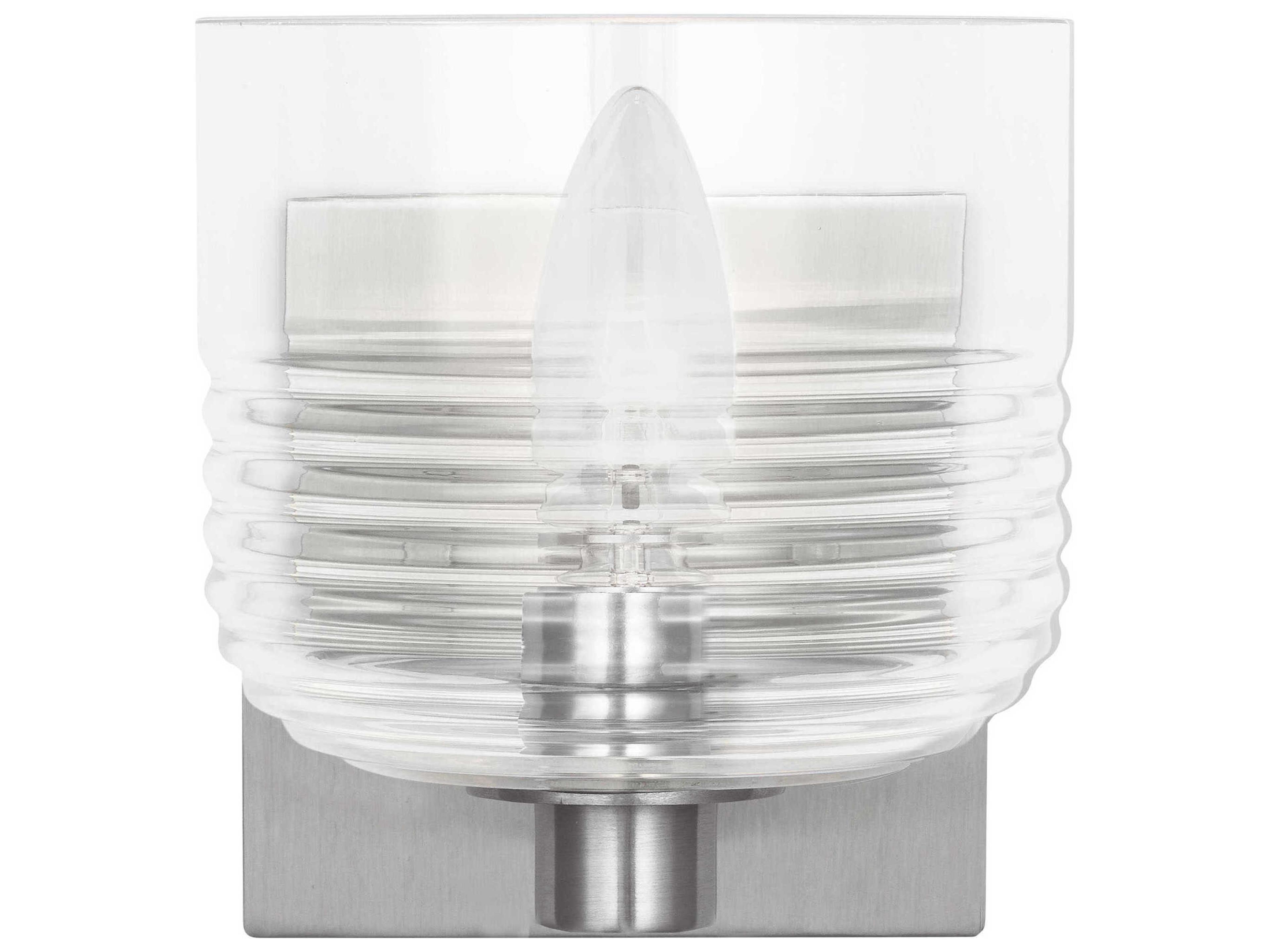 Lochdale 1-Light Brushed Nickel Wall Sconce