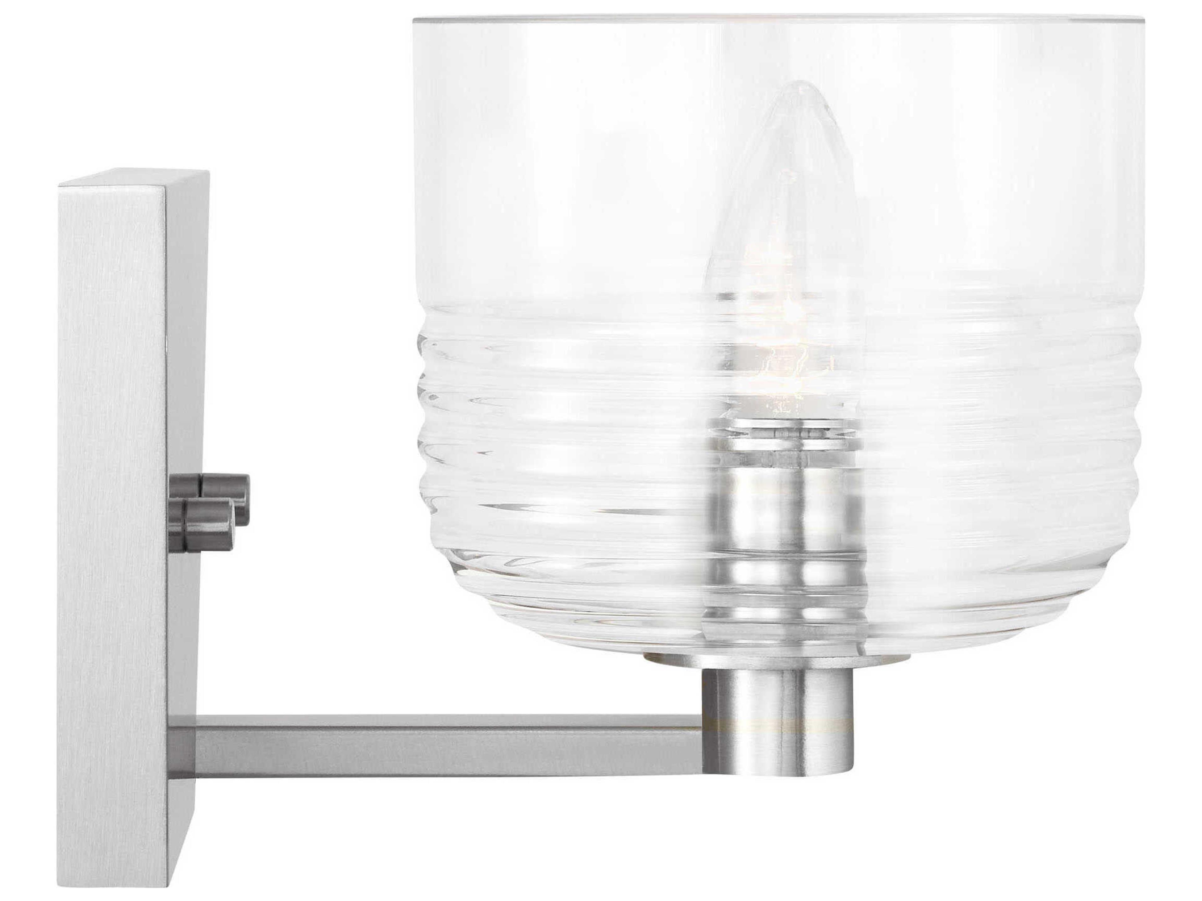 Visual Comfort Studio Lochdale 1-Light Brushed Nickel Wall Sconce