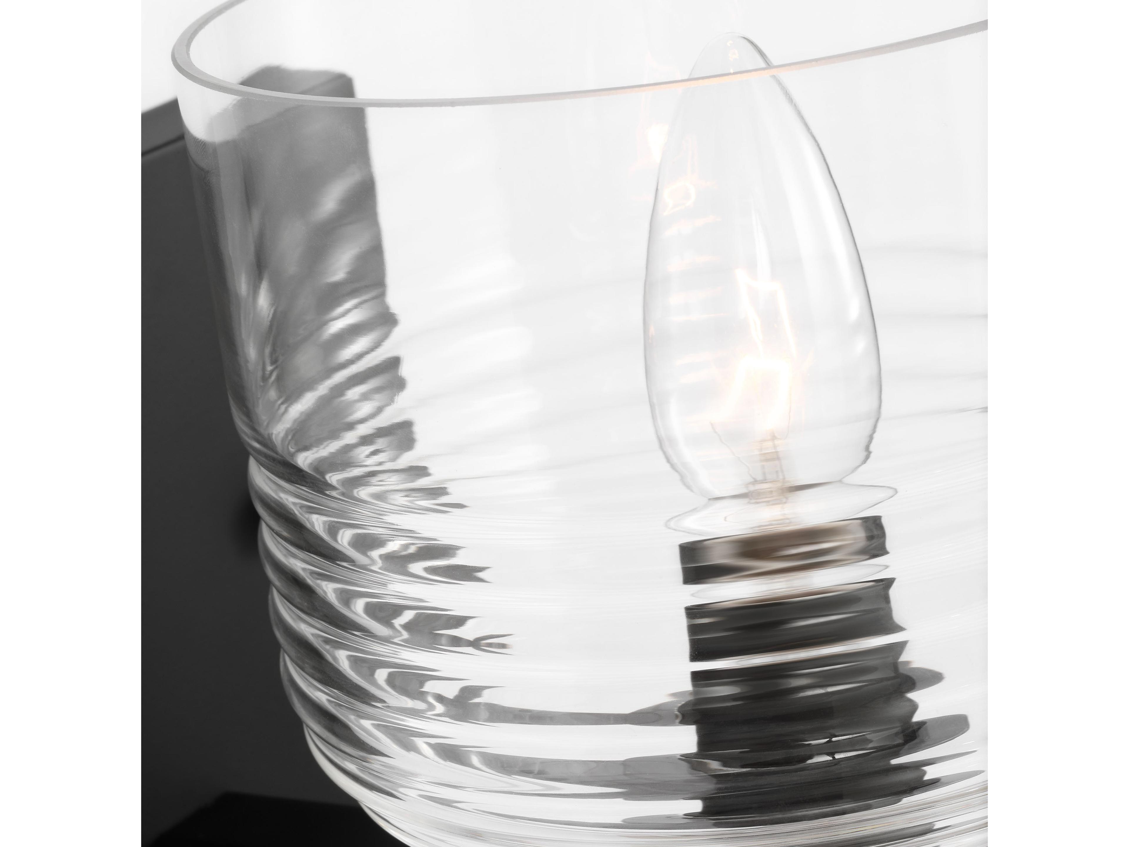 Visual Comfort Studio Lochdale 1-Light Midnight Black Wall Sconce