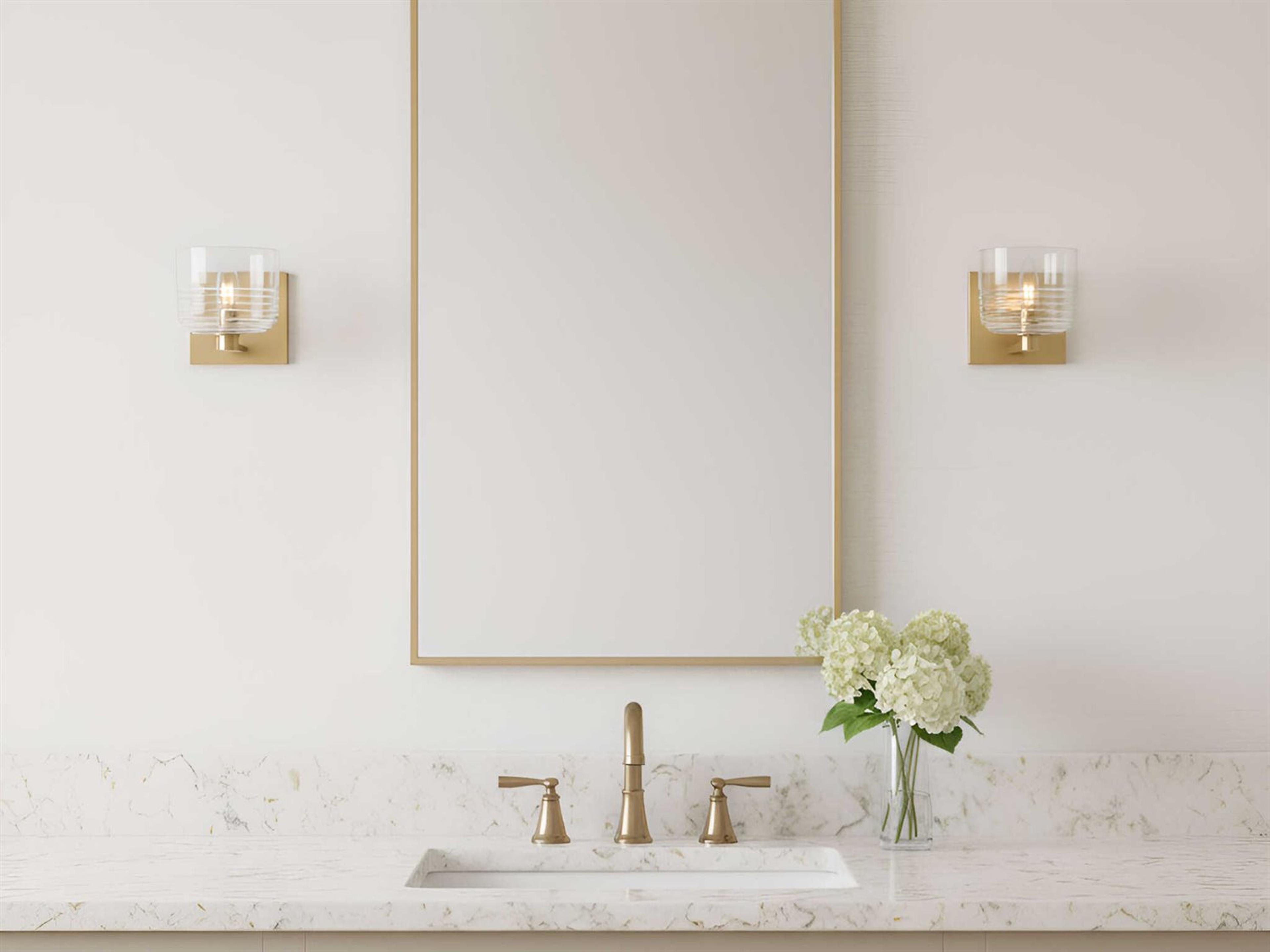 Visual Comfort Studio Lochdale 1-Light Satin Brass Wall Sconce