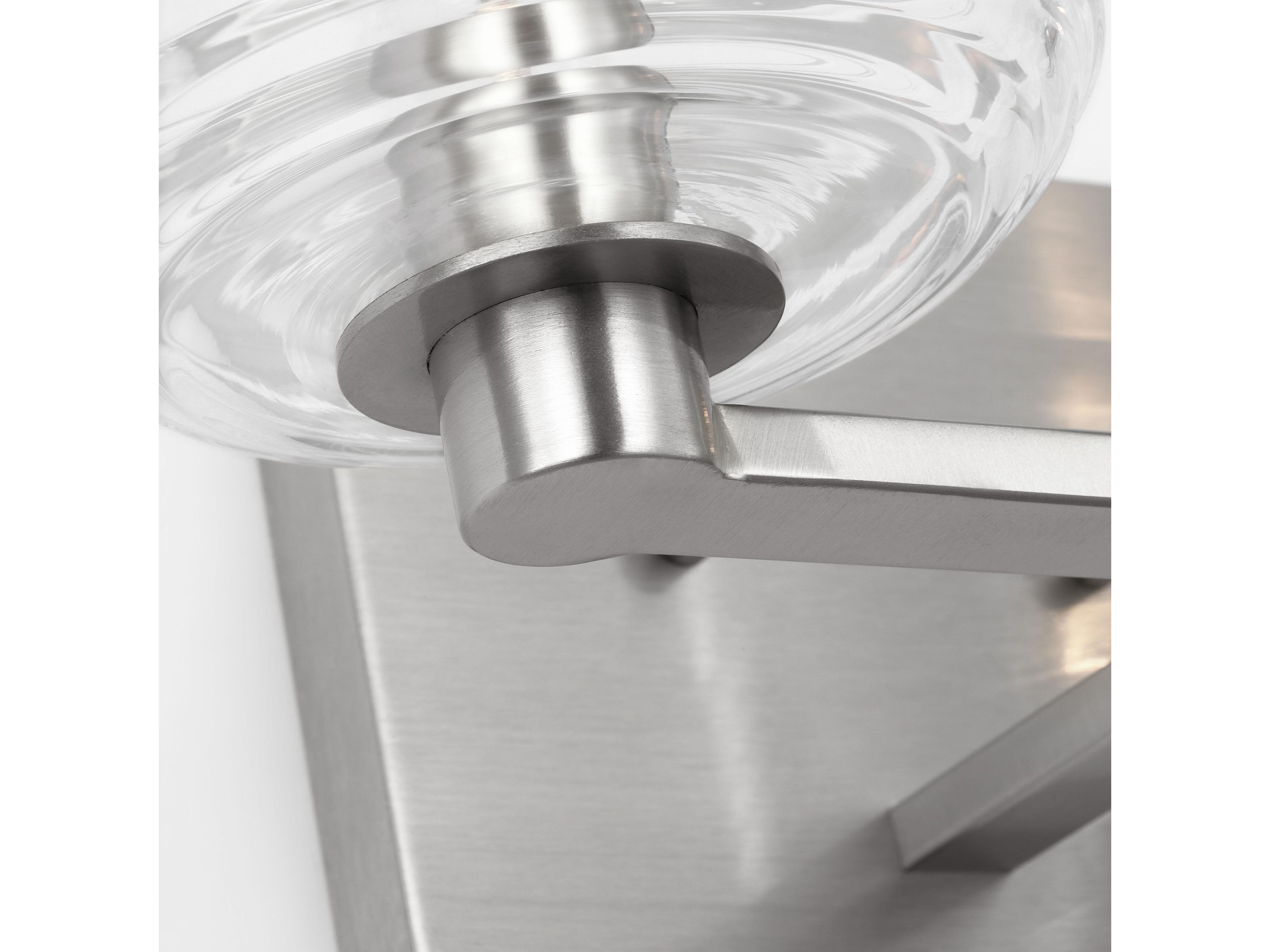 Visual Comfort Studio Lochdale 2-Light Brushed Nickel Vanity Light