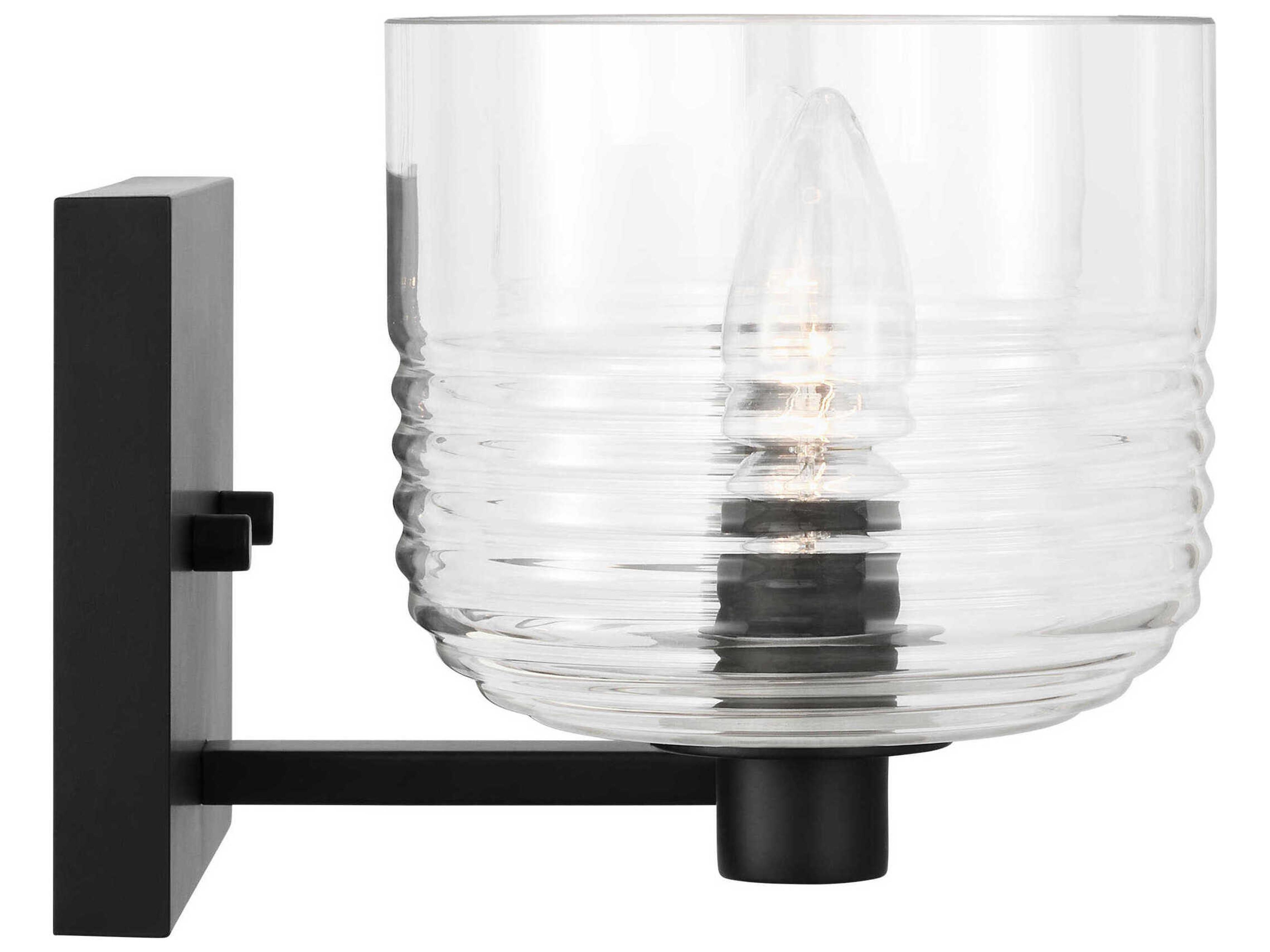 Visual Comfort Studio Lochdale 2-Light Midnight Black Vanity Light