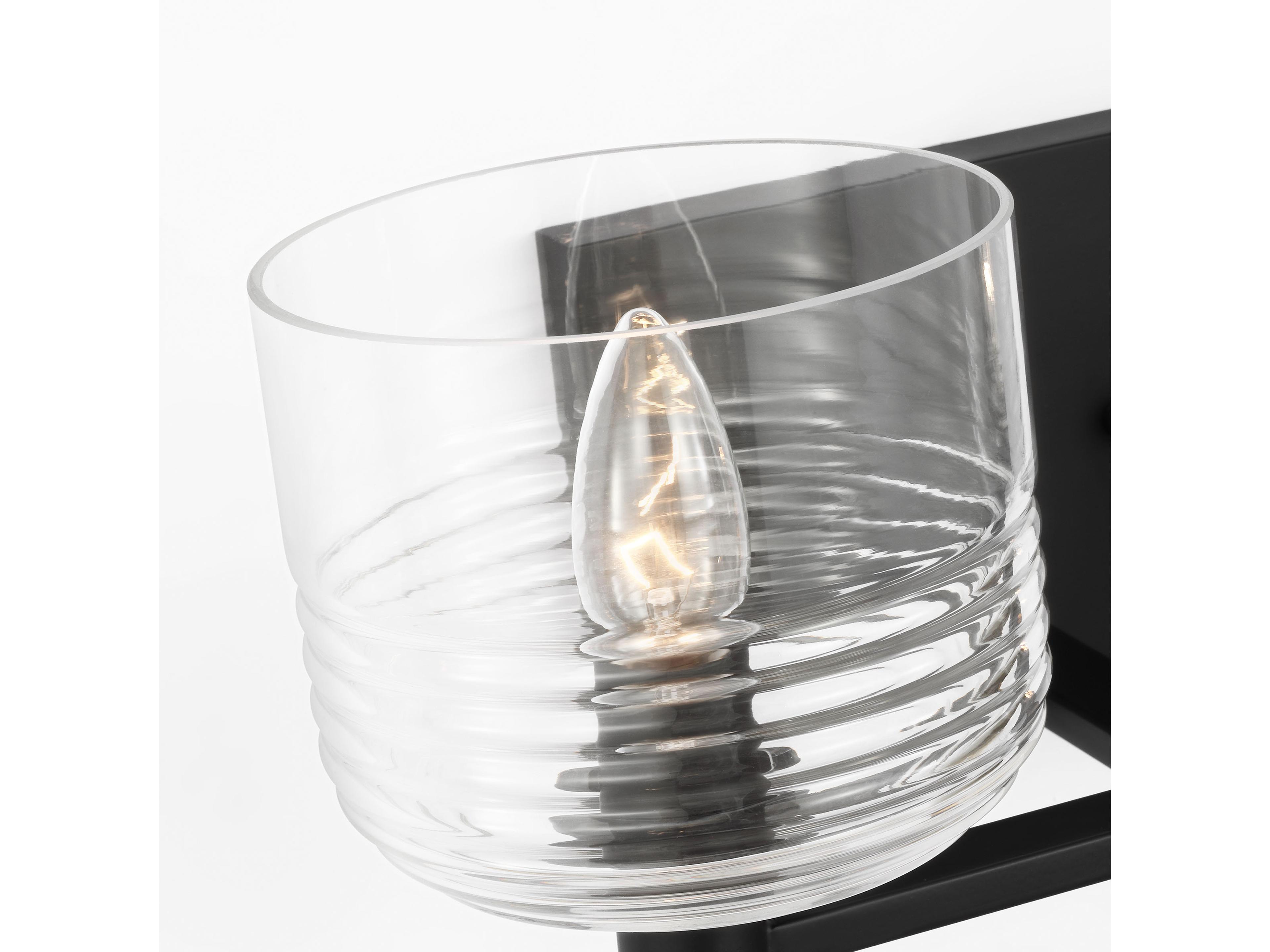 Visual Comfort Studio Lochdale 2-Light Midnight Black Vanity Light