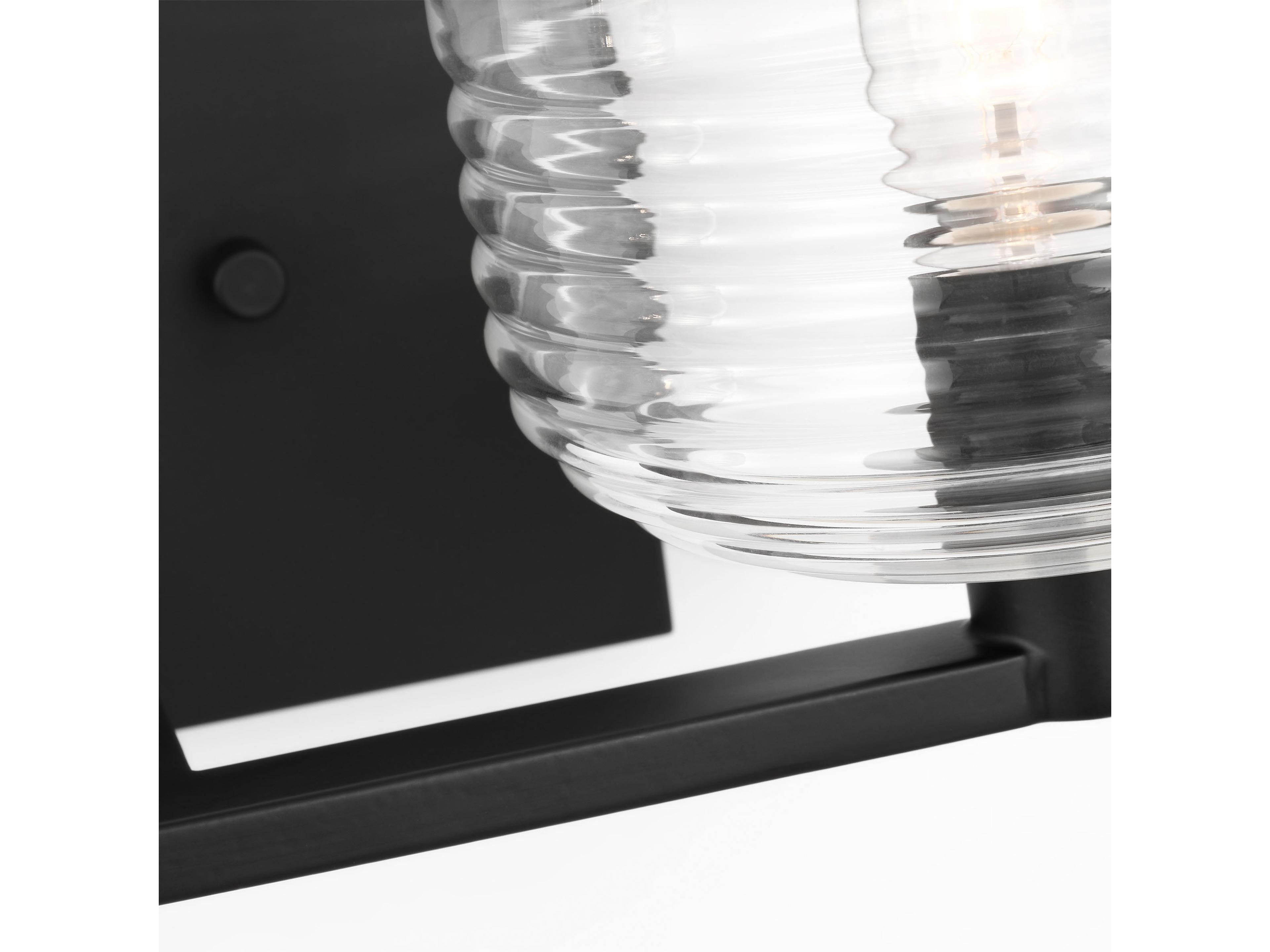 Visual Comfort Studio Lochdale 2-Light Midnight Black Vanity Light