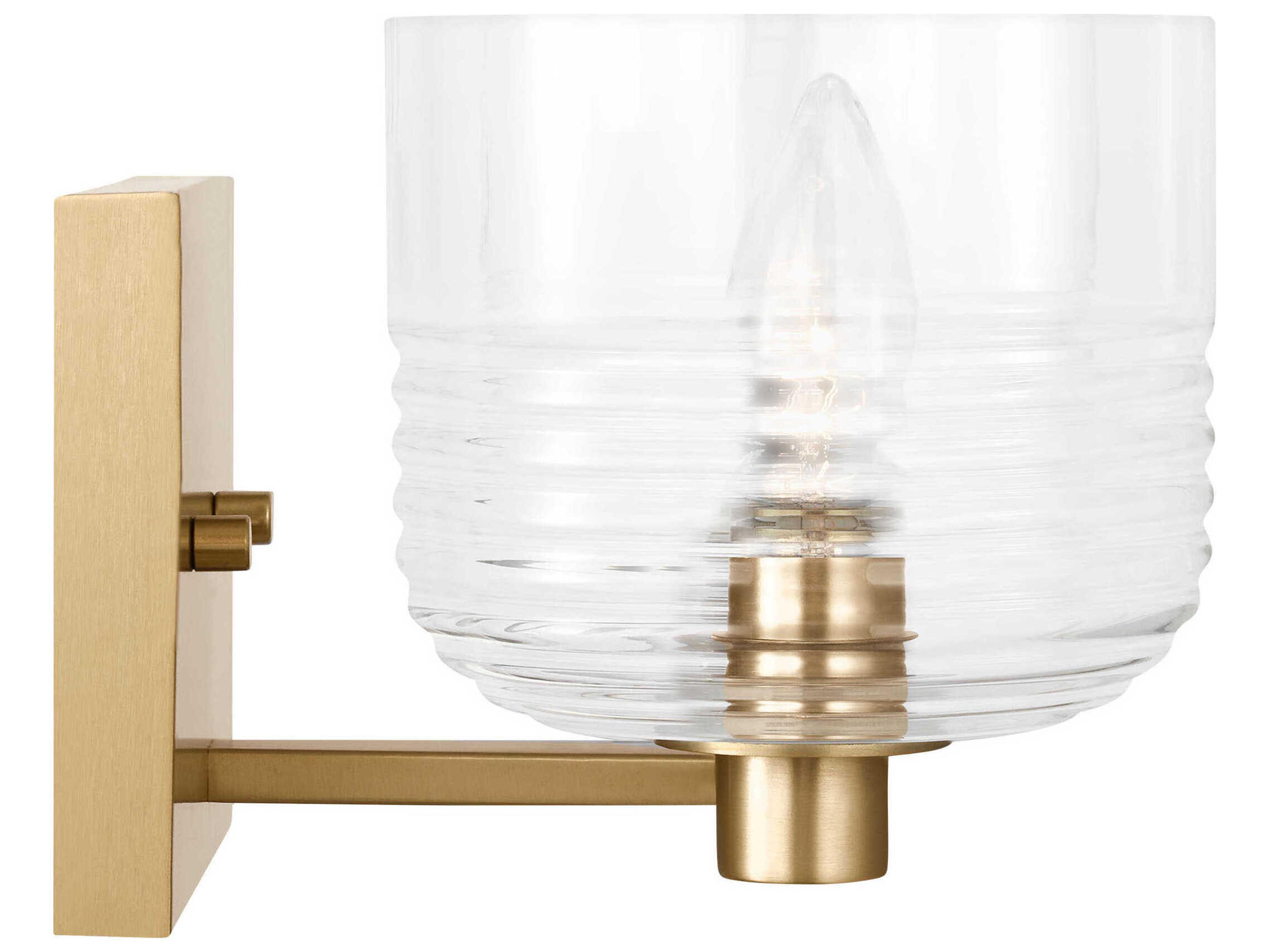 Visual Comfort Studio Lochdale 2-Light Satin Brass Vanity Light