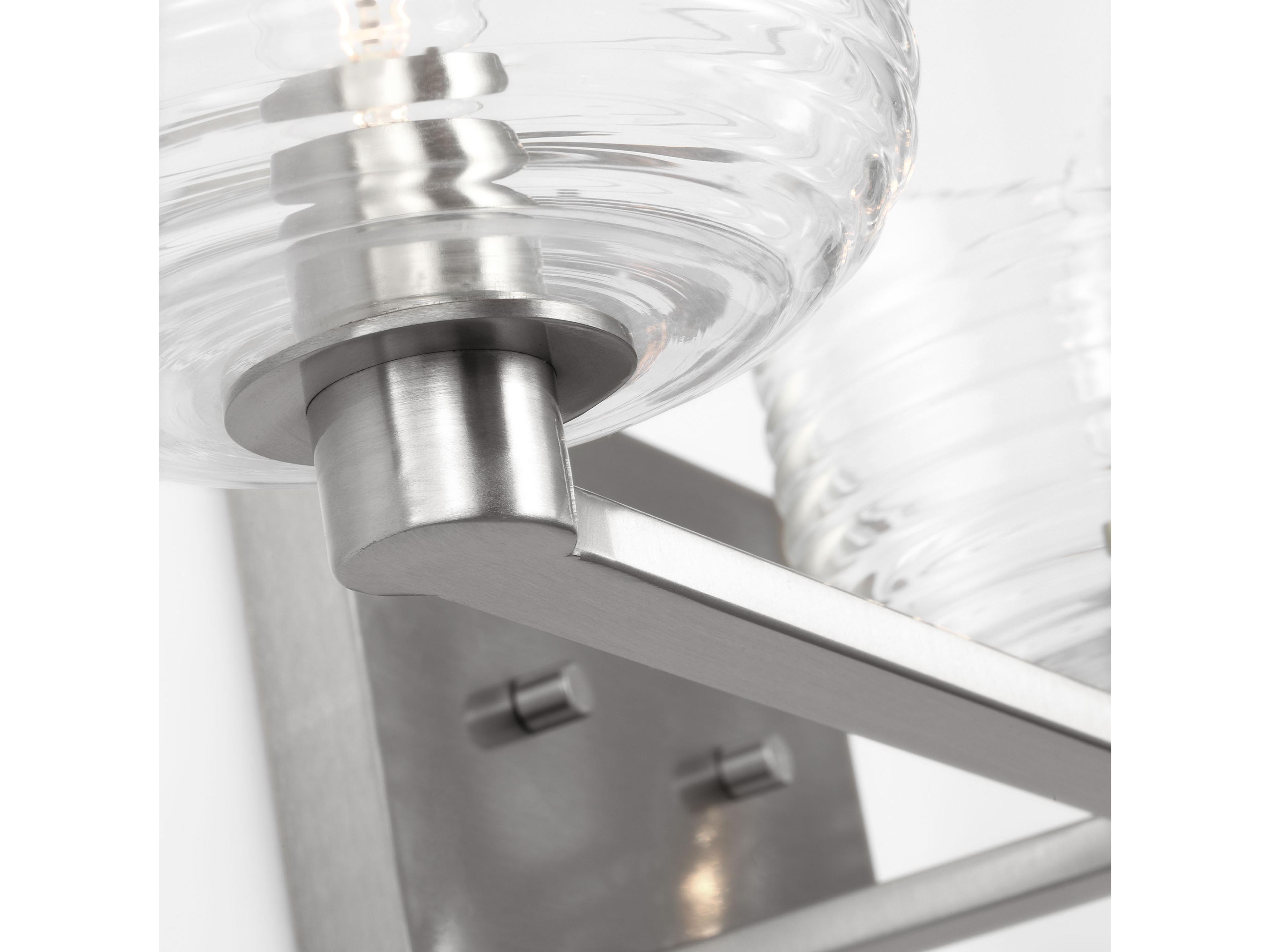 Visual Comfort Studio Lochdale 3-Light Brushed Nickel Vanity Light