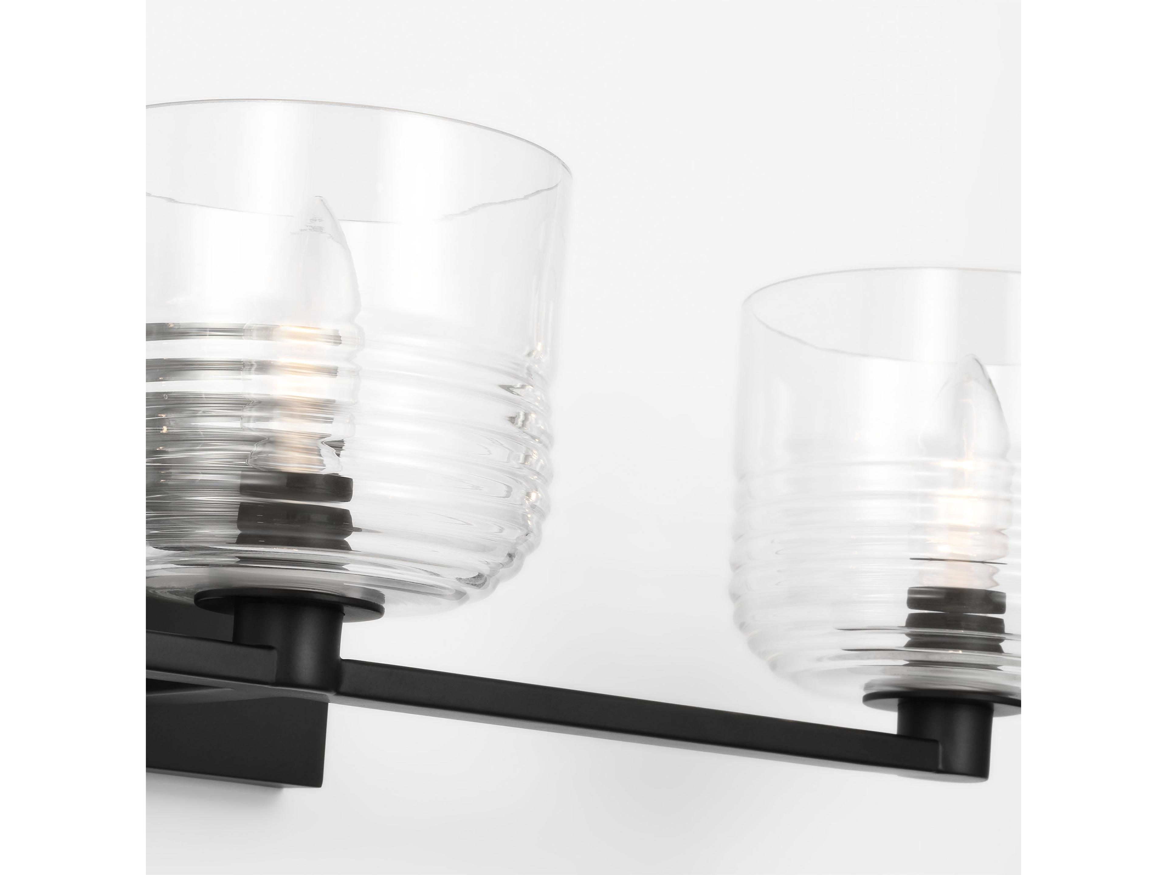 Visual Comfort Studio Lochdale 3-Light Midnight Black Vanity Light