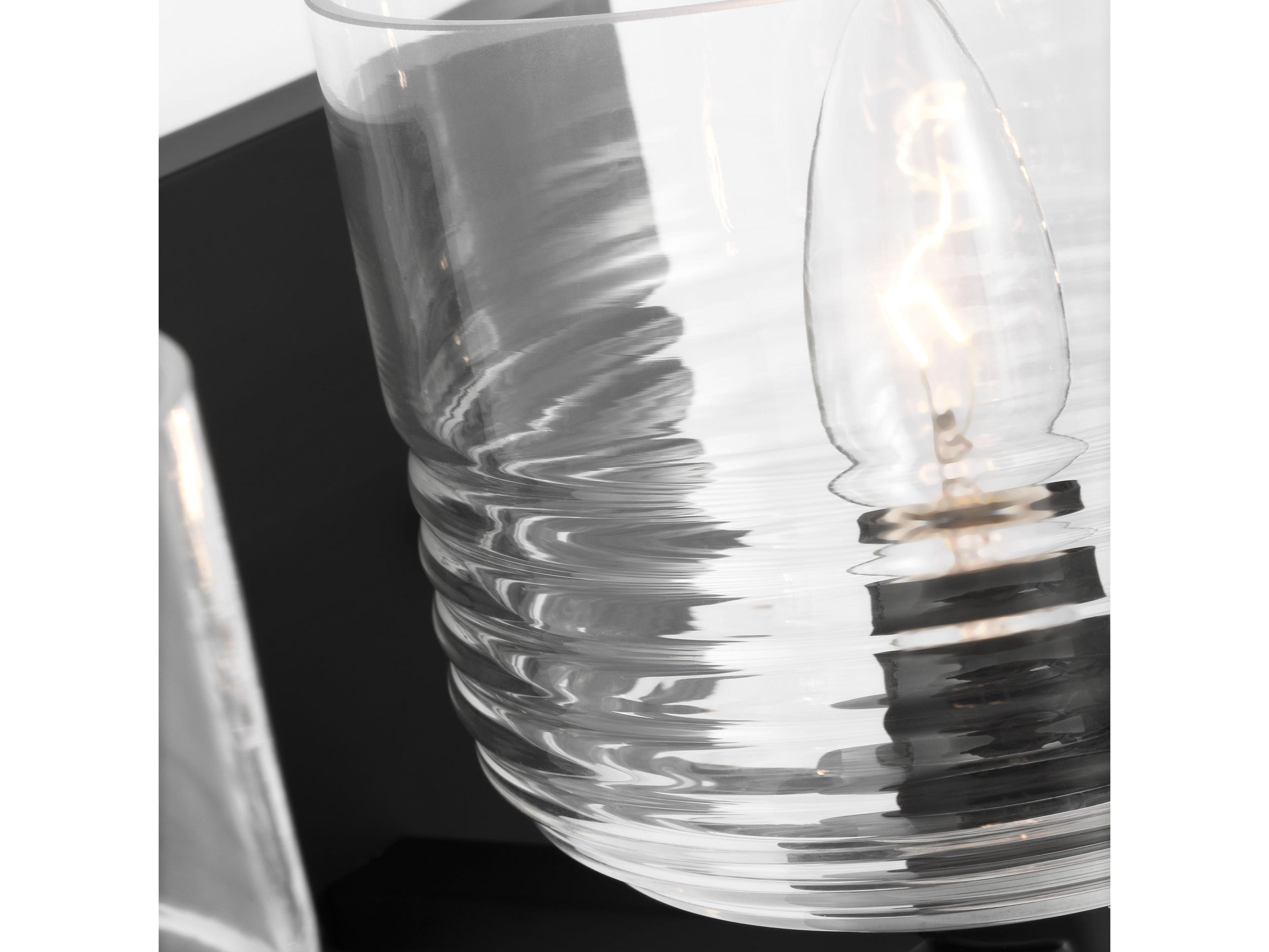 Visual Comfort Studio Lochdale 3-Light Midnight Black Vanity Light