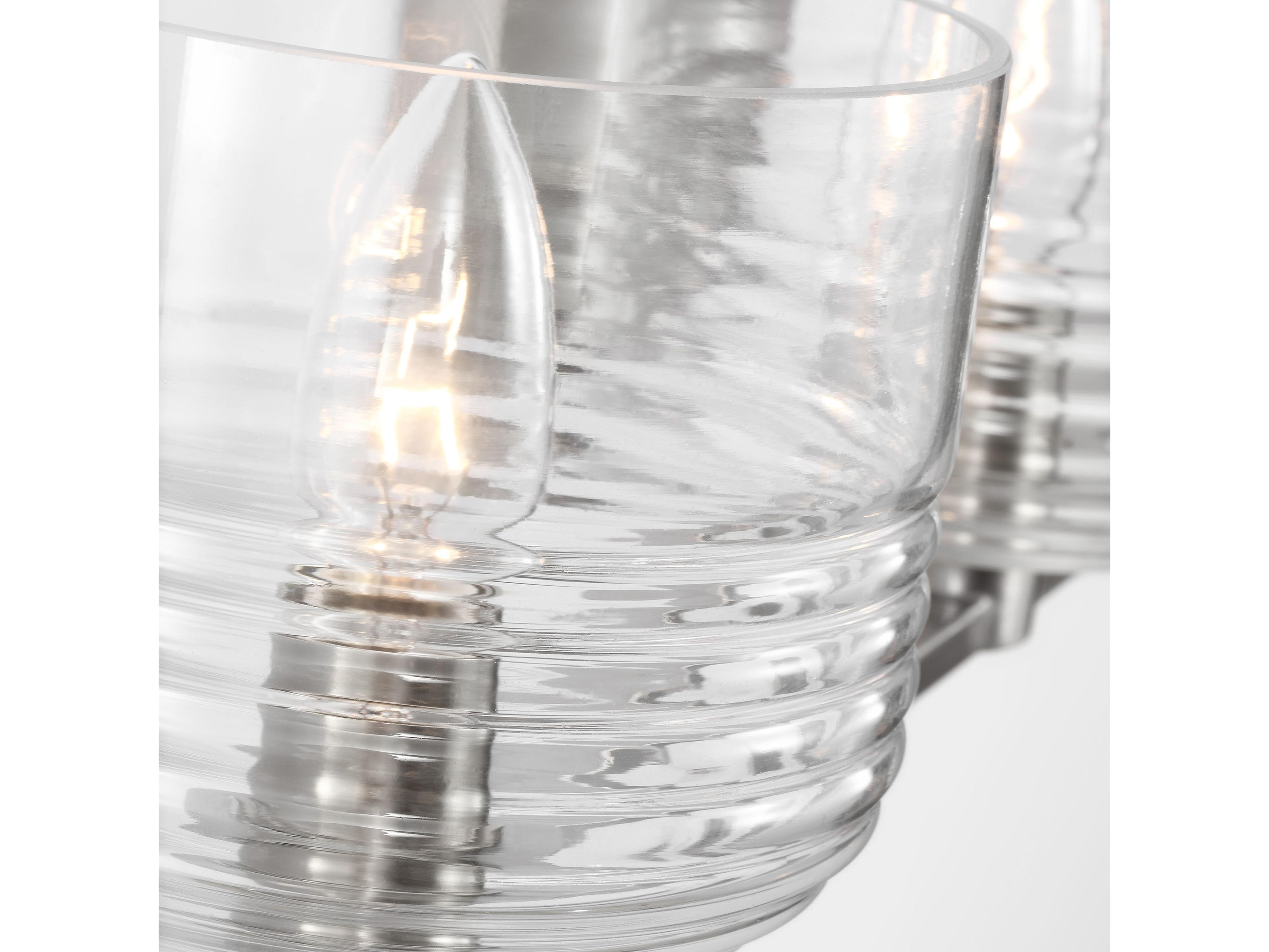 Visual Comfort Studio Lochdale 4-Light Brushed Nickel Vanity Light