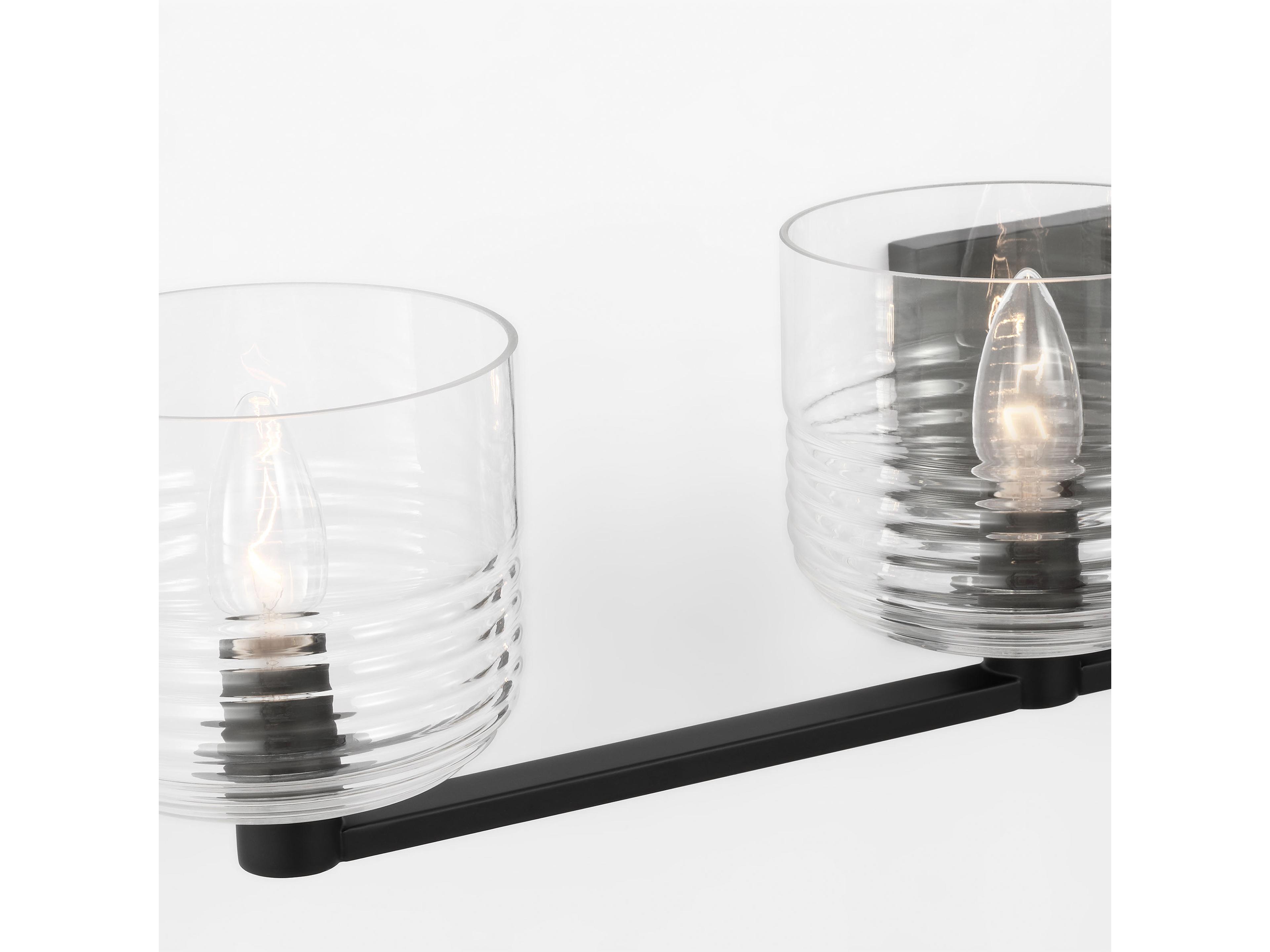 Visual Comfort Studio Lochdale 4-Light Midnight Black Vanity Light