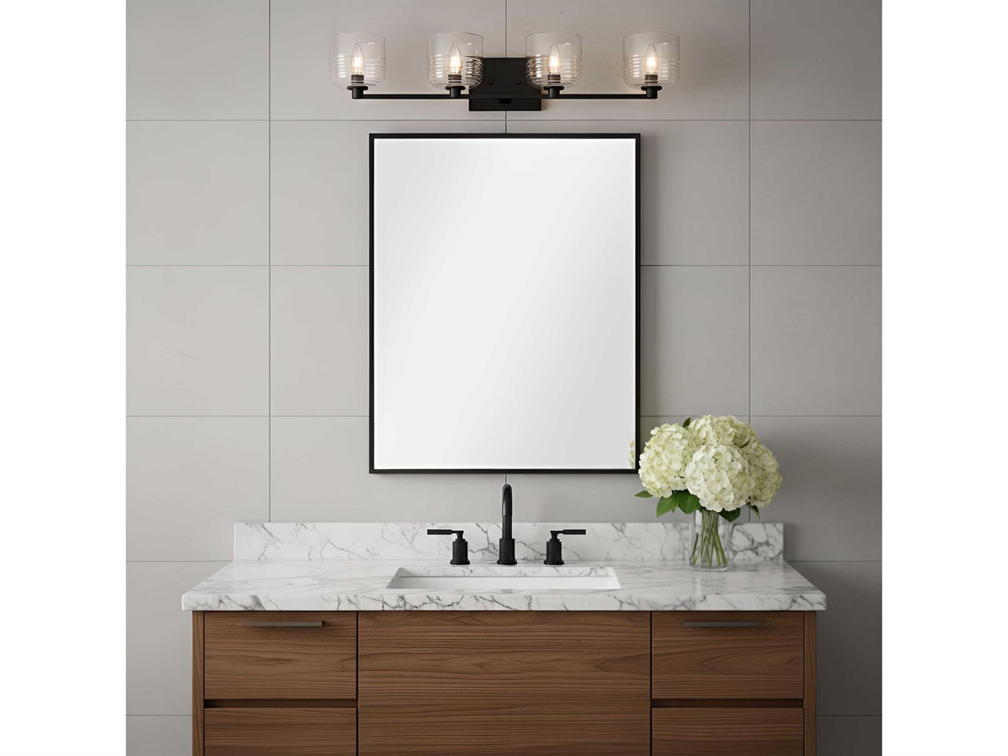 Visual Comfort Studio Lochdale 4-Light Midnight Black Vanity Light