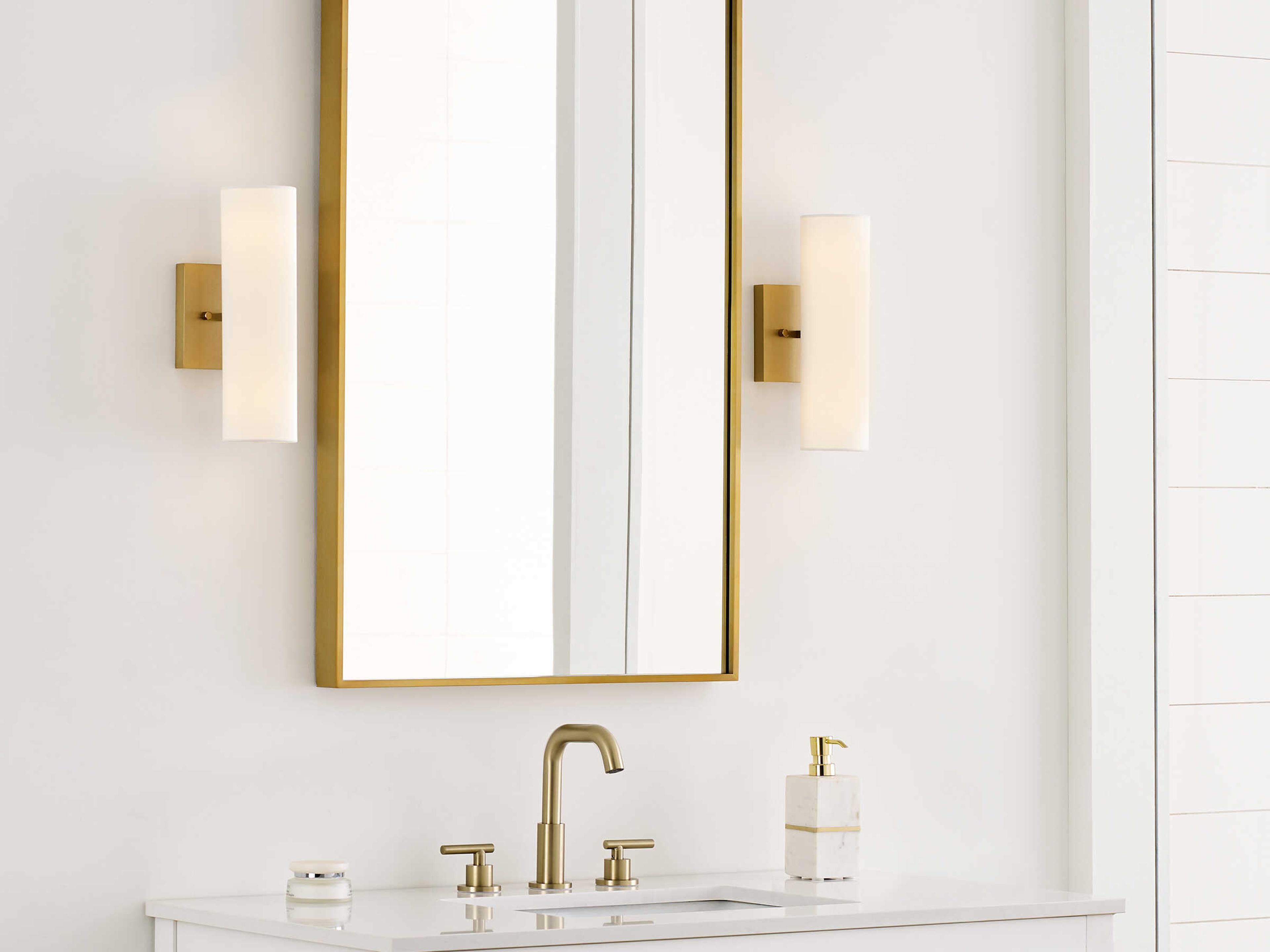 Visual Comfort Studio Capalino 2-Light Satin Brass Wall Sconce