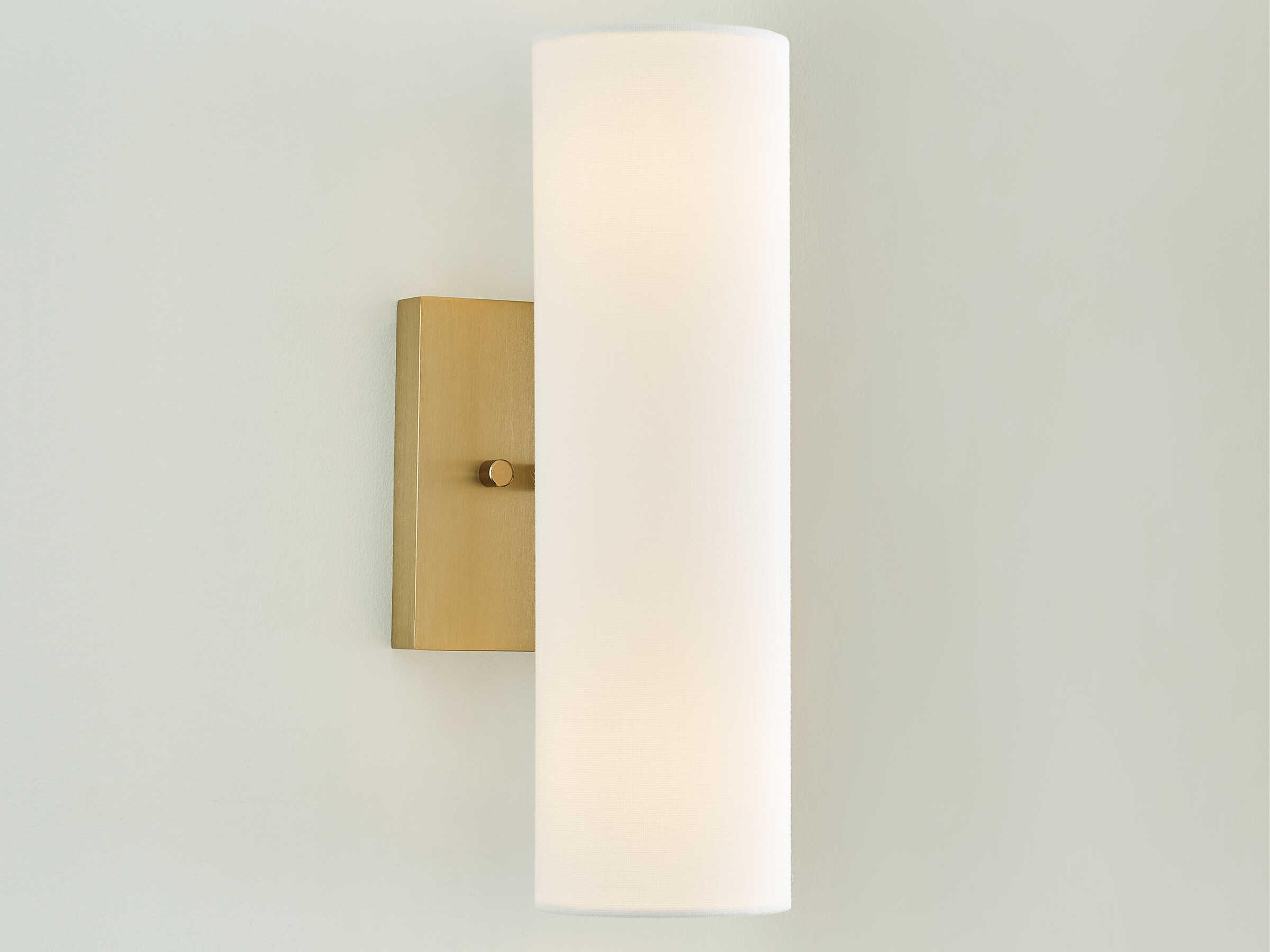 Visual Comfort Studio Capalino 2-Light Satin Brass Wall Sconce