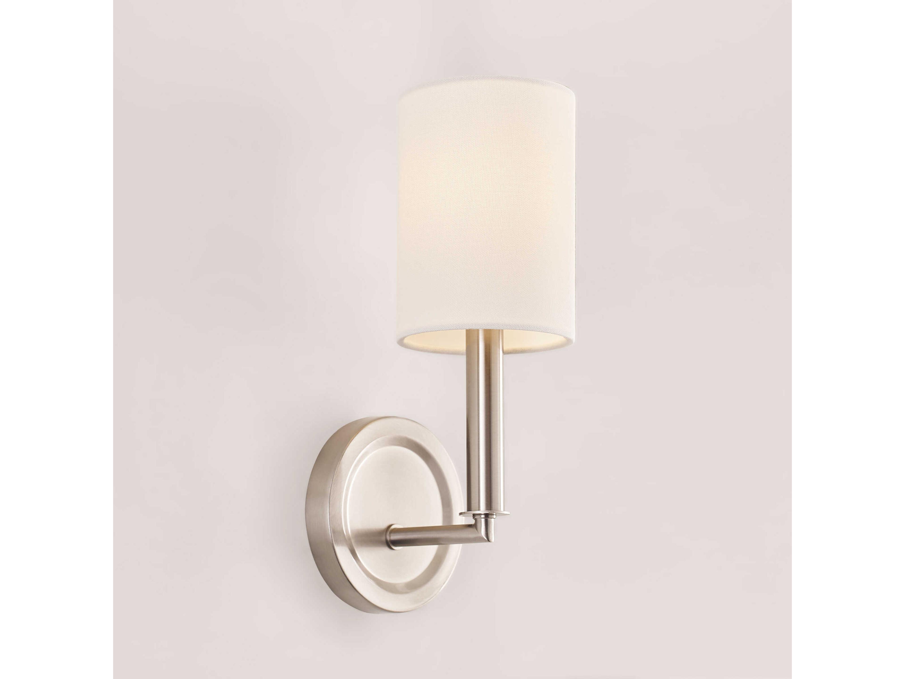 Visual Comfort Studio Egmont 1-Light Brushed Steel Wall Sconce