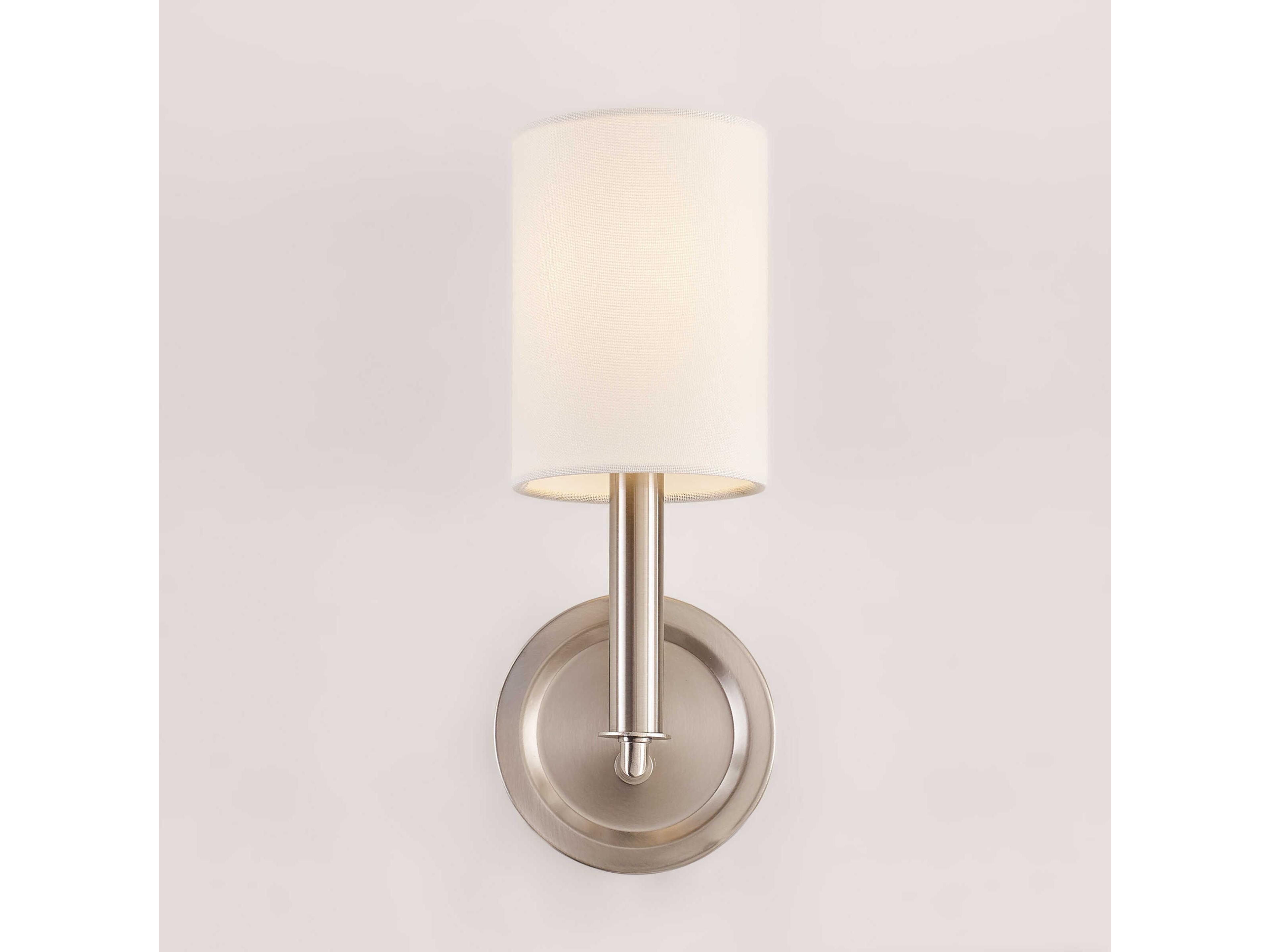 Visual Comfort Studio Egmont 1-Light Brushed Steel Wall Sconce