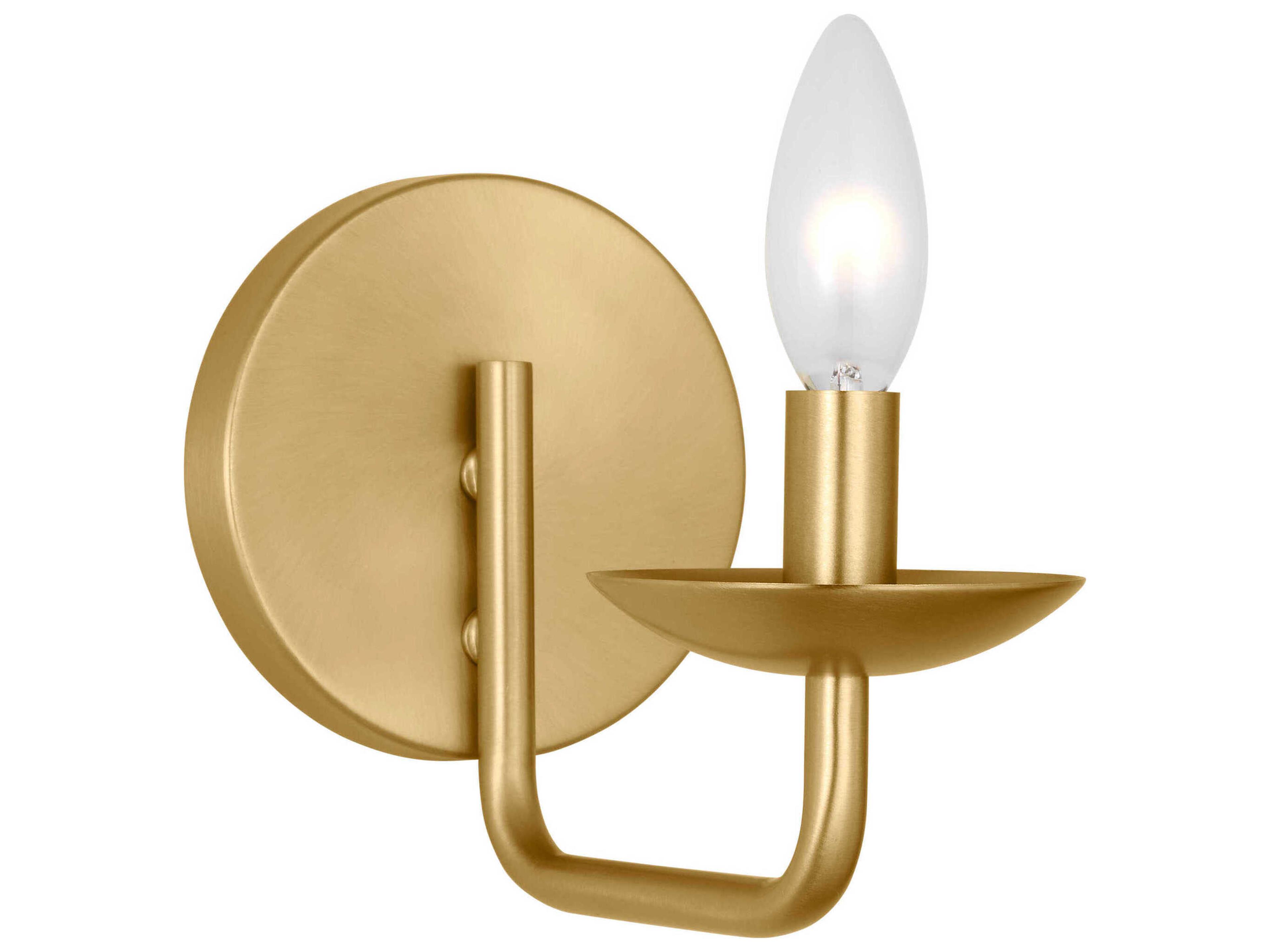 Visual Comfort Studio Albion 1-Light Satin Brass Wall Sconce