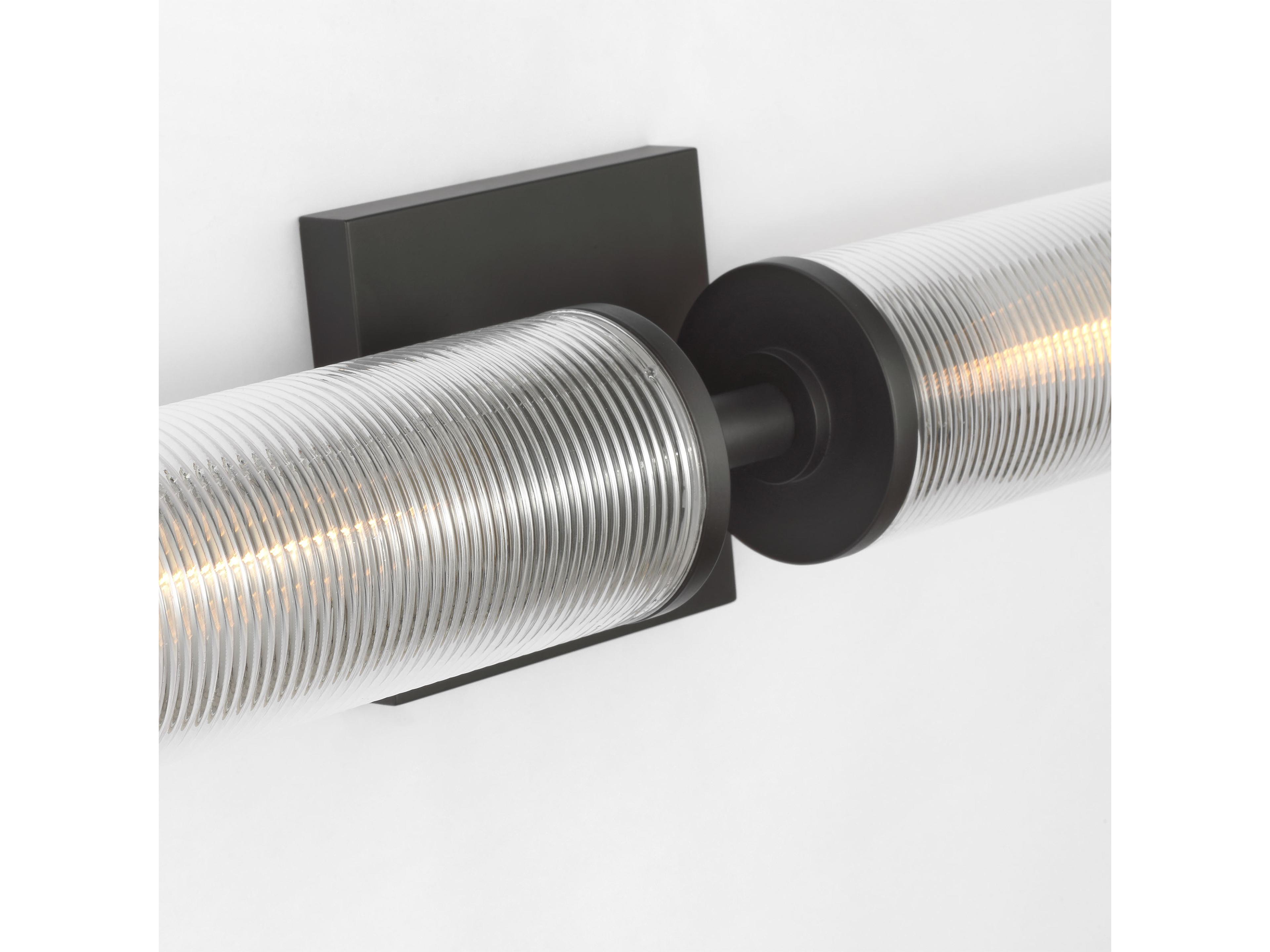 Visual Comfort Studio Sarita 2-Light Midnight Black Wall Sconce