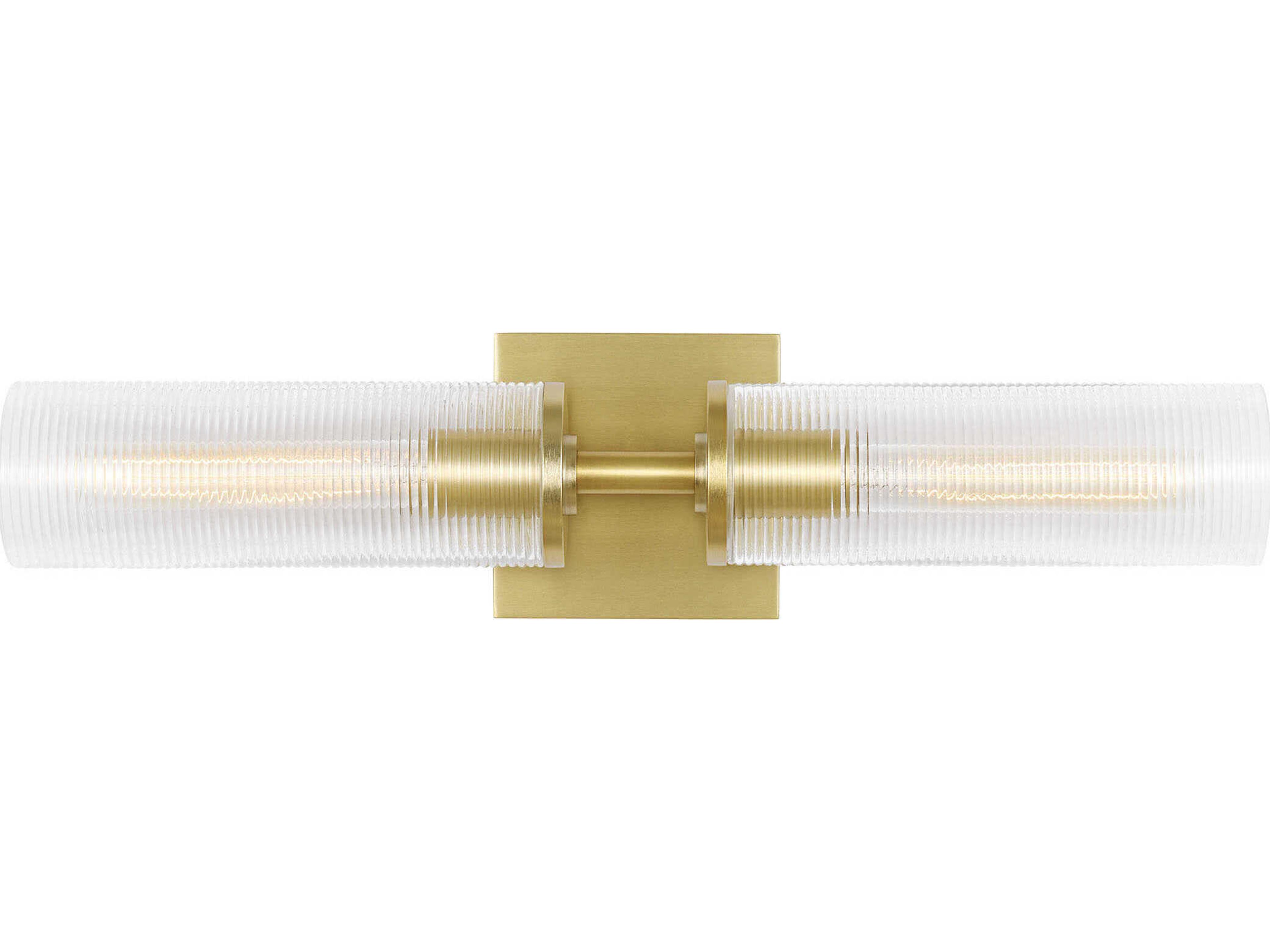 Visual Comfort Studio Sarita 2-Light Satin Brass Wall Sconce