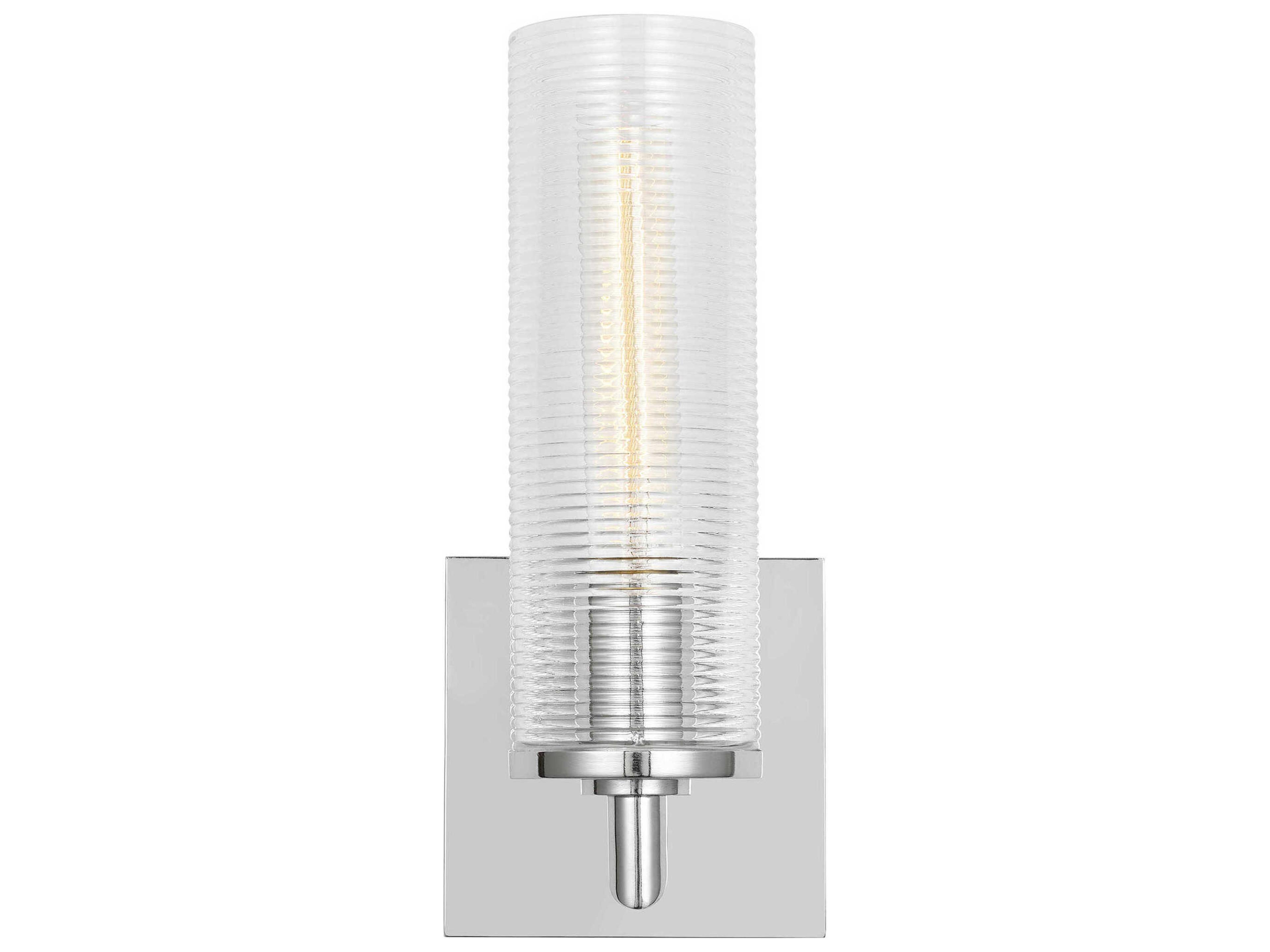 Visual Comfort Studio Sarita 1-Light Chrome Wall Sconce