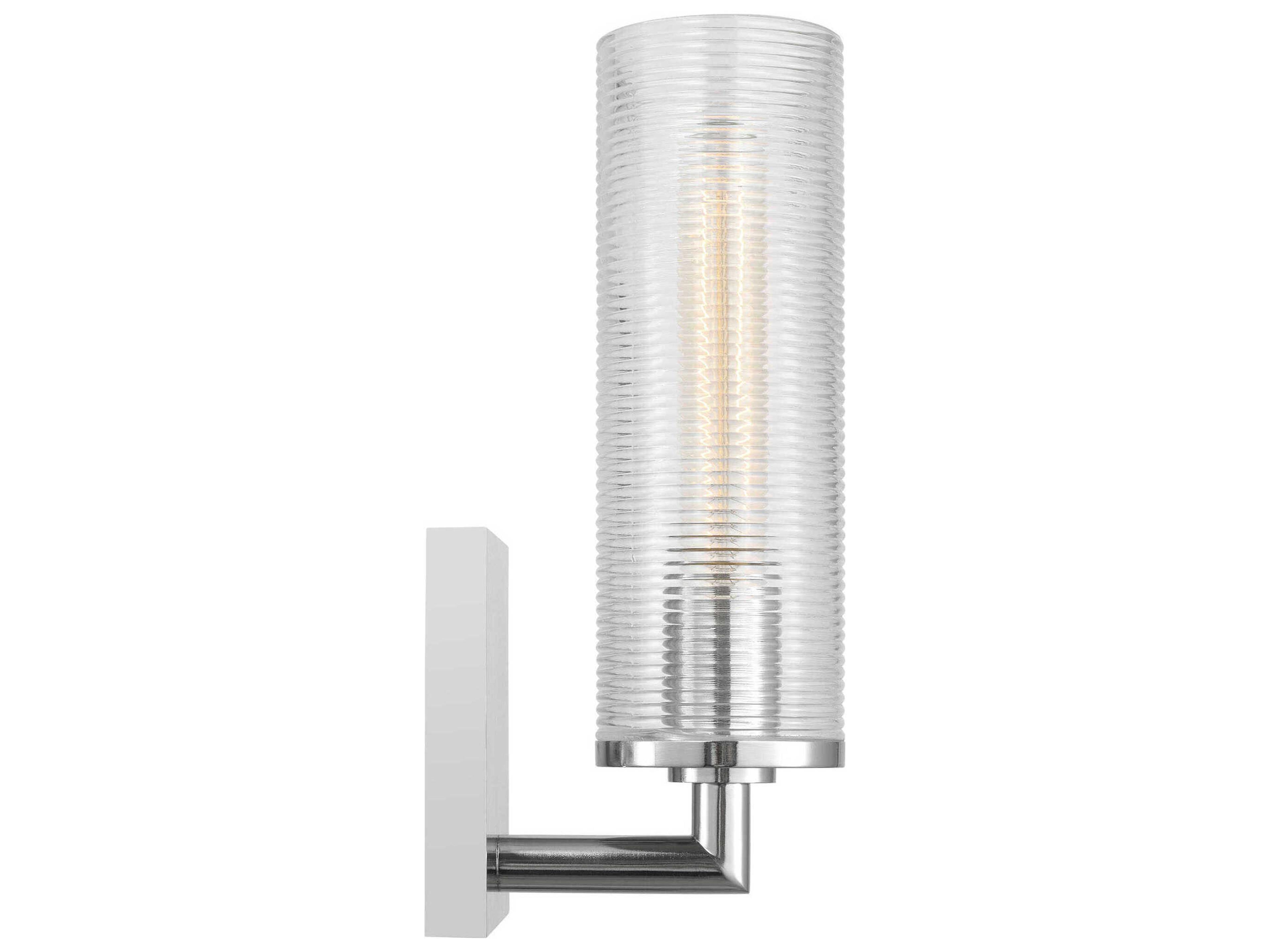 Visual Comfort Studio Sarita 1-Light Chrome Wall Sconce