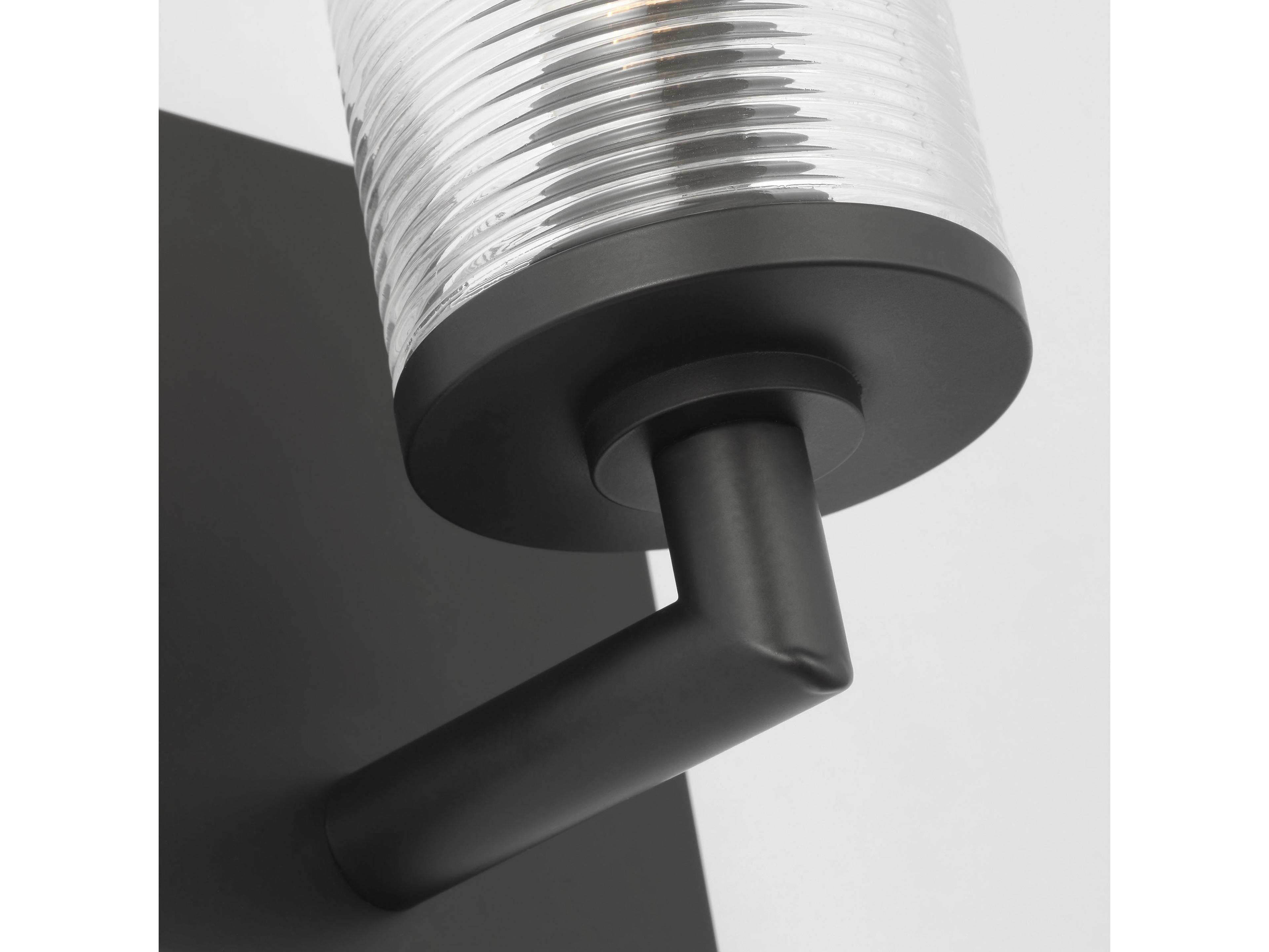 Visual Comfort Studio Sarita 1-Light Midnight Black Wall Sconce