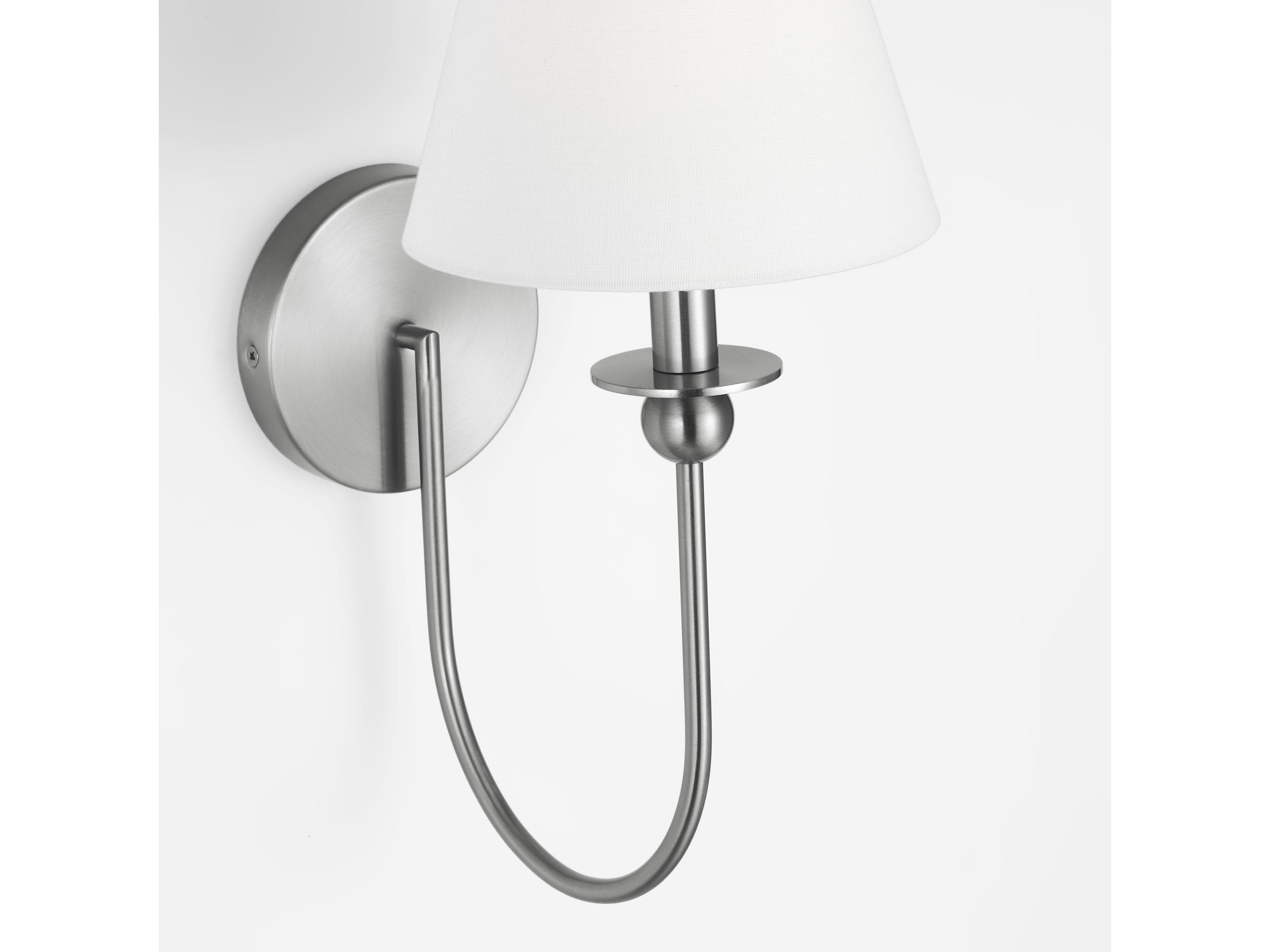 Visual Comfort Studio Elsay 1-Light Brushed Nickel Wall Sconce