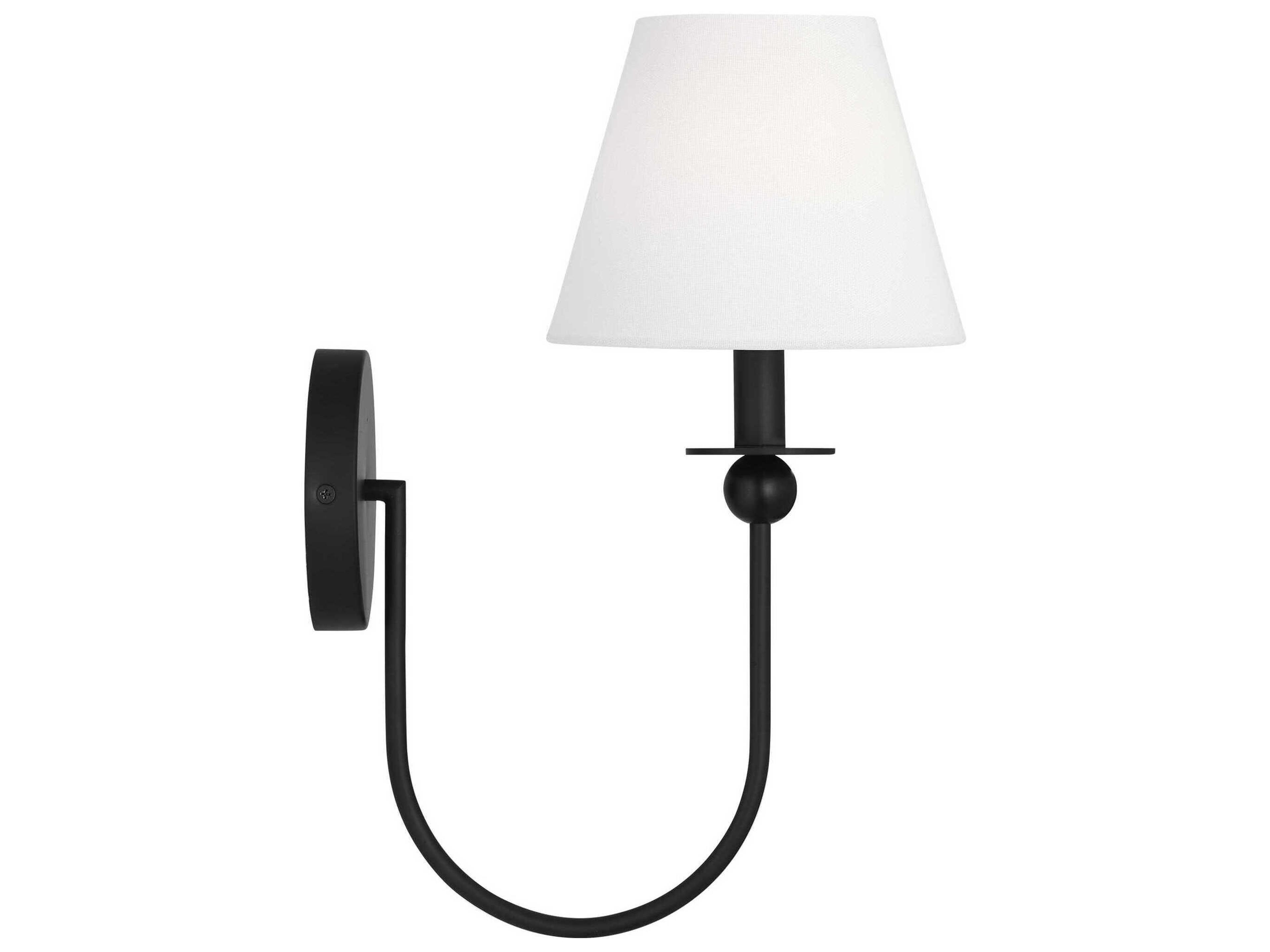 Visual Comfort Studio Elsay 1-Light Midnight Black Wall Sconce