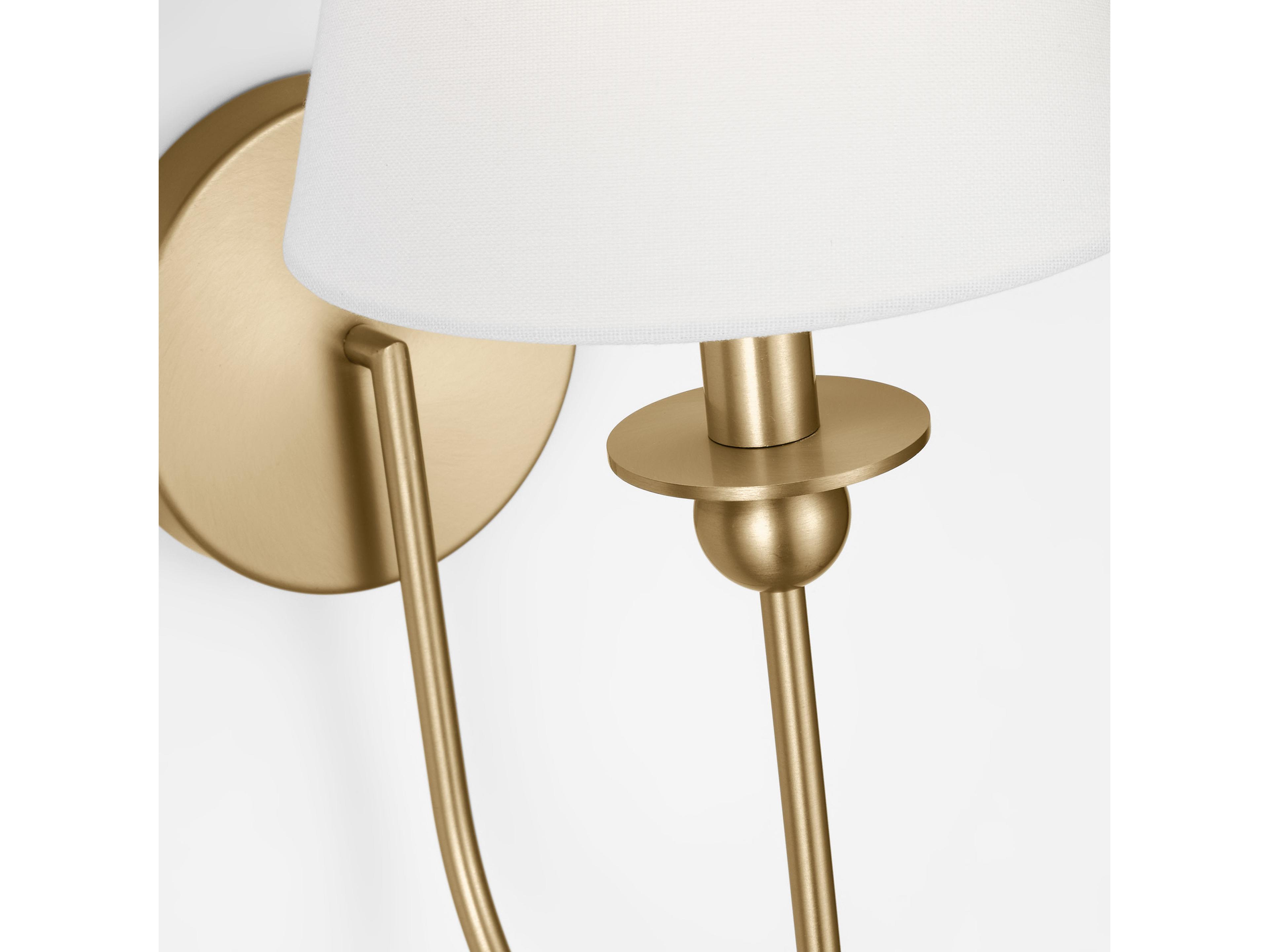 Visual Comfort Studio Elsay 1-Light Satin Brass Wall Sconce