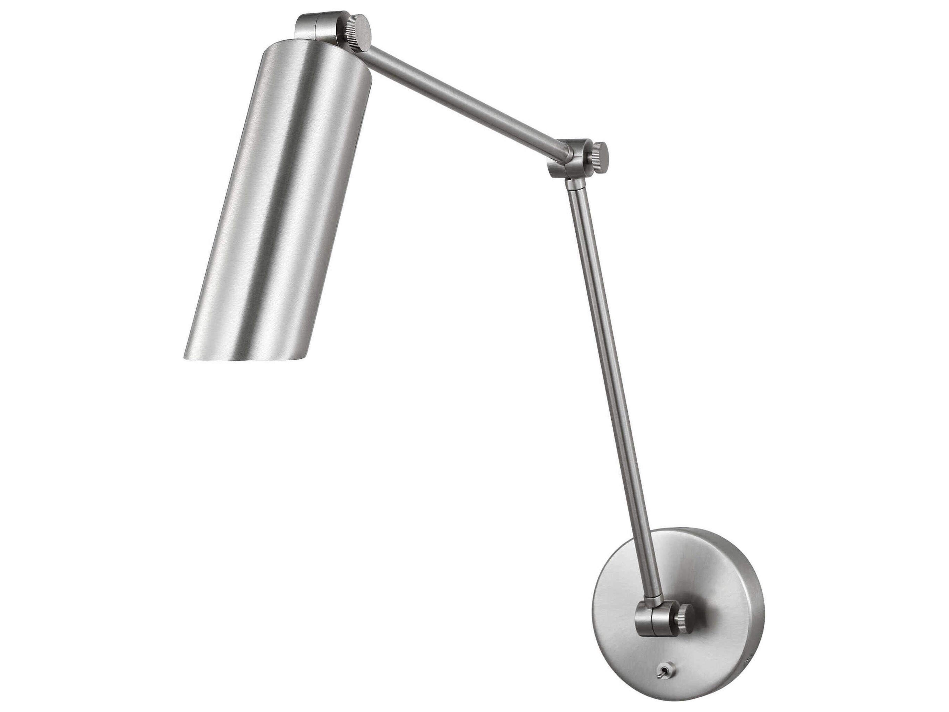 Frasar 1-Light Adjustable Wall Sconce Brushed Nickel