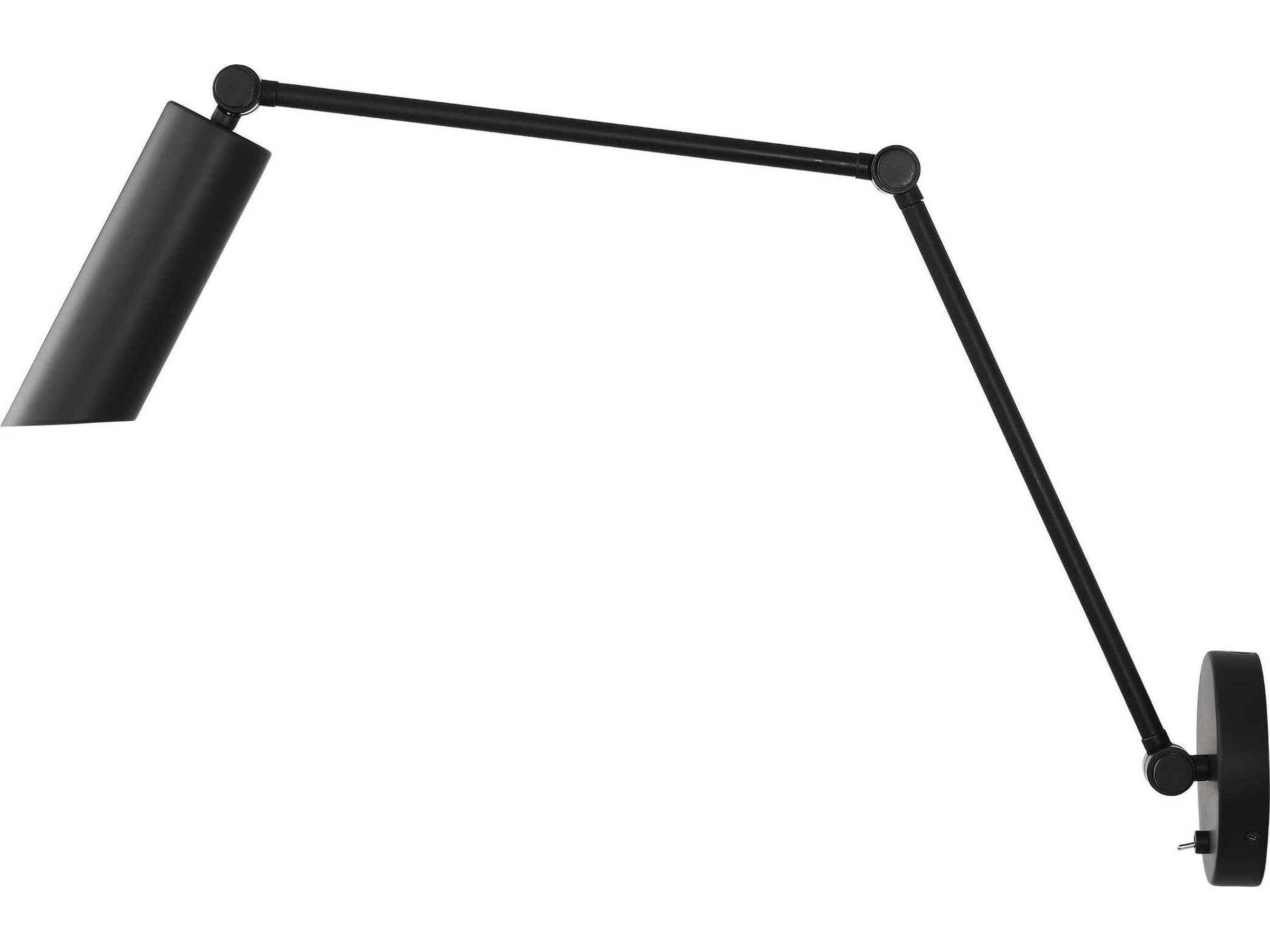 Visual Comfort Studio Frasar 1-Light Midnight Black Swing Wall Sconce