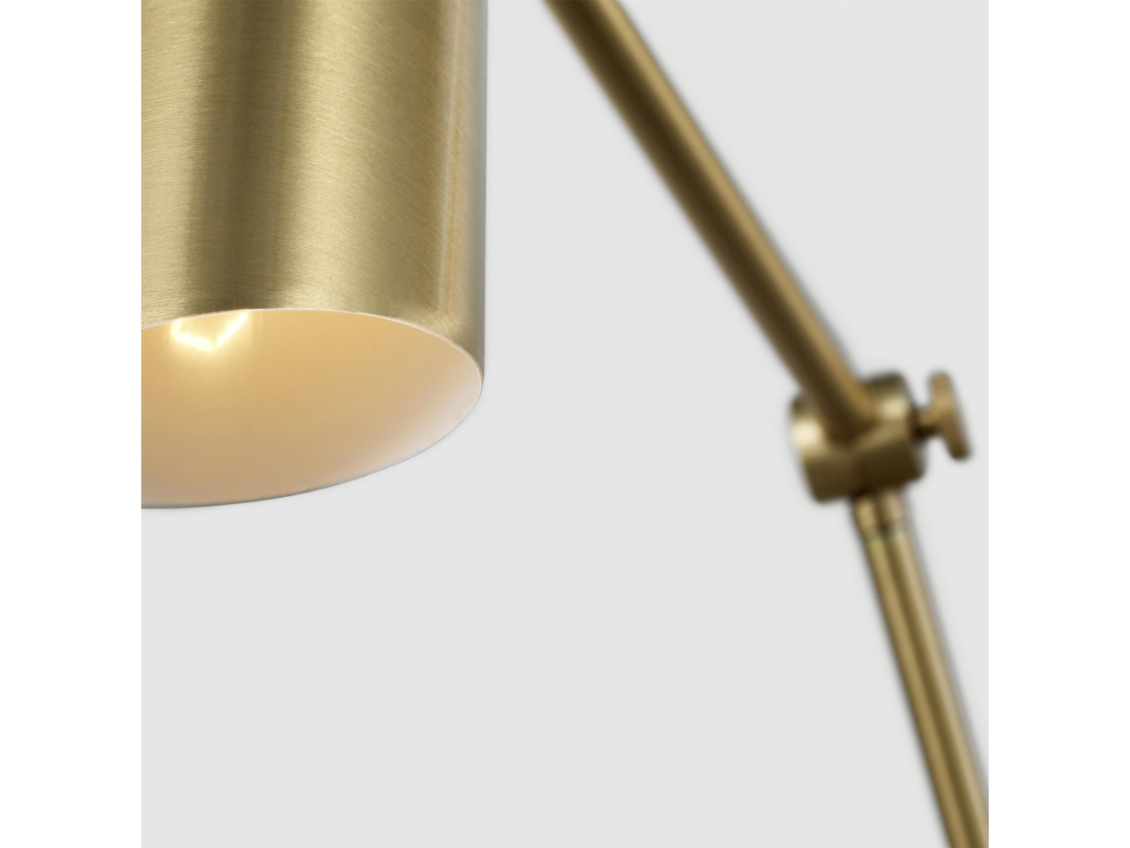 Visual Comfort Studio Frasar 1-Light Satin Brass Swing Wall Sconce