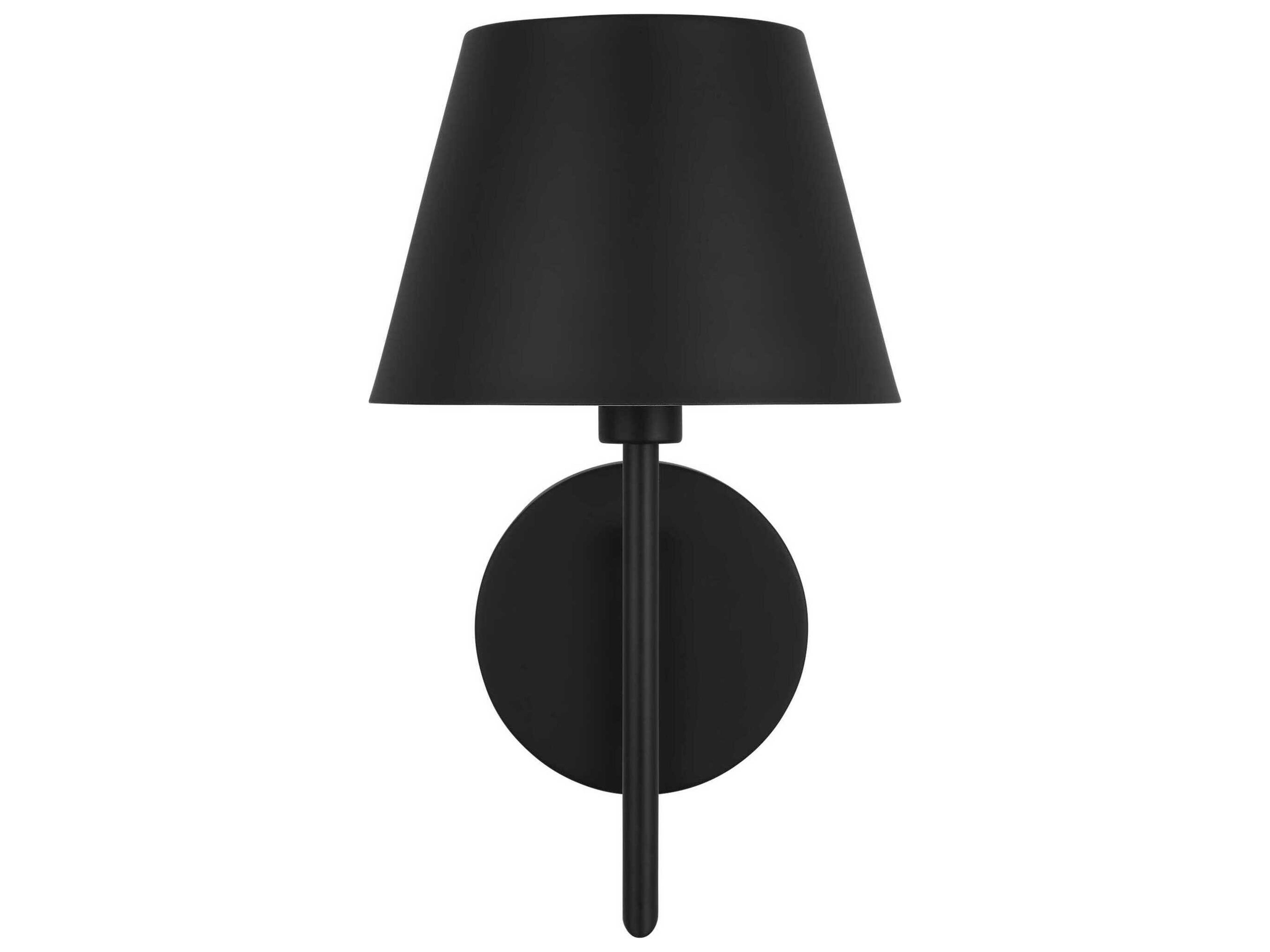 One Light Wall Sconce Ender Midnight Black