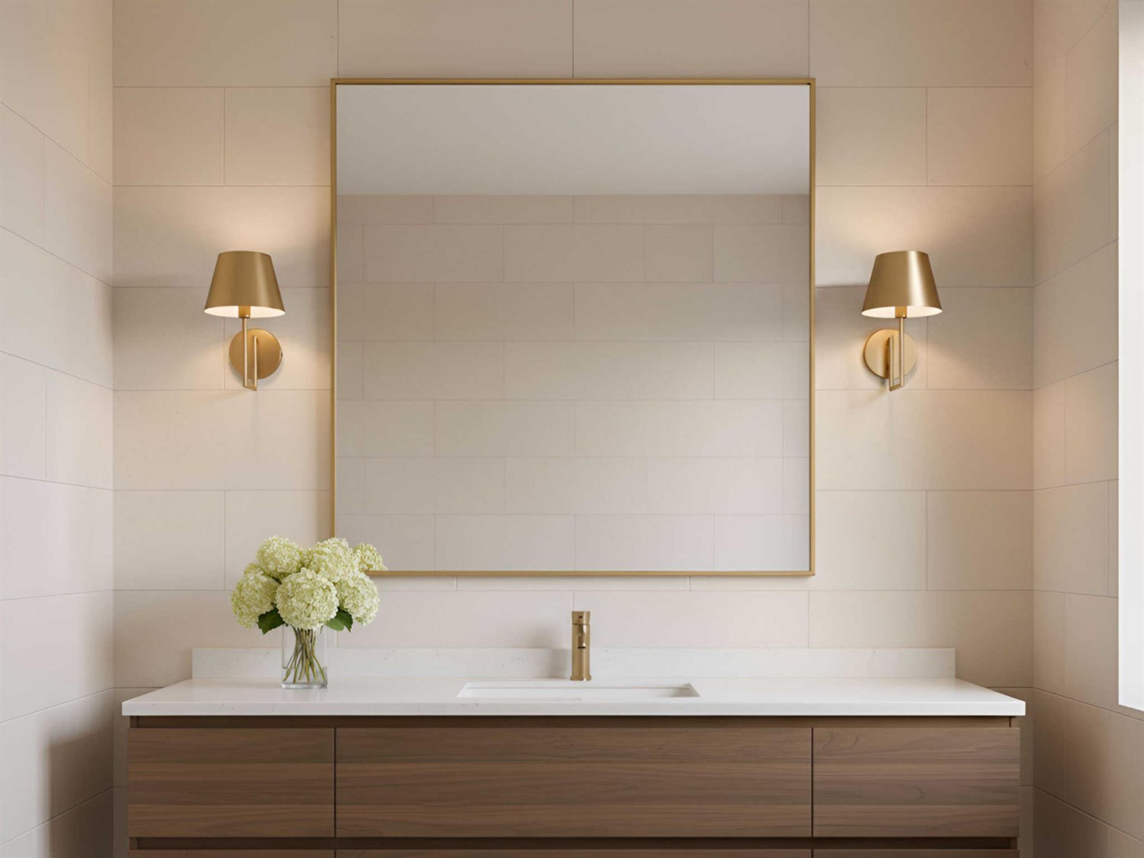 Visual Comfort Studio Ender 1-Light Satin Brass Wall Sconce